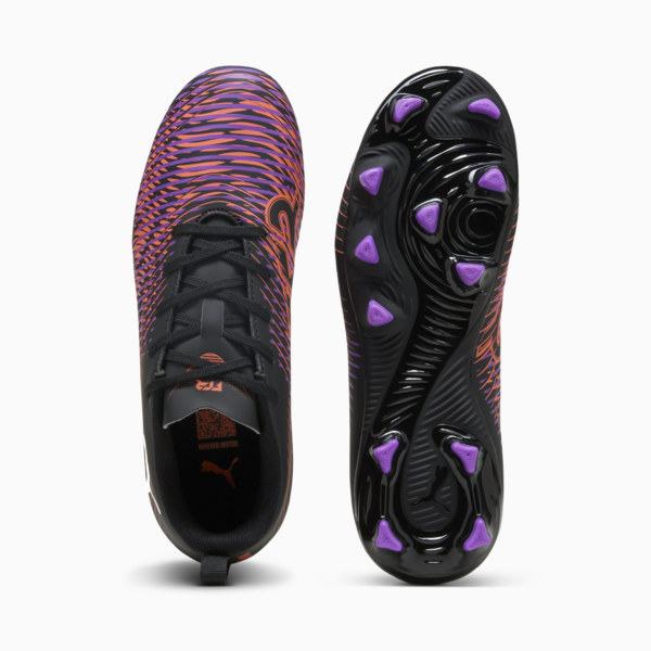 Botines de fútbol FUTURE 8 PLAY FG/AG juvenil, PUMA Black-PUMA White-Glowing Red, large-ARG