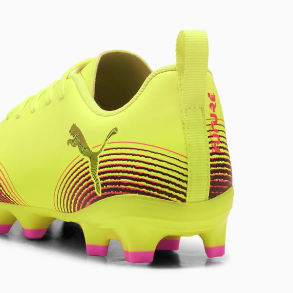 Botines de fútbol FUTURE 8 PLAY FG/AG juvenil, Yellow Alert-PUMA Black-Sun Struck, large-ARG