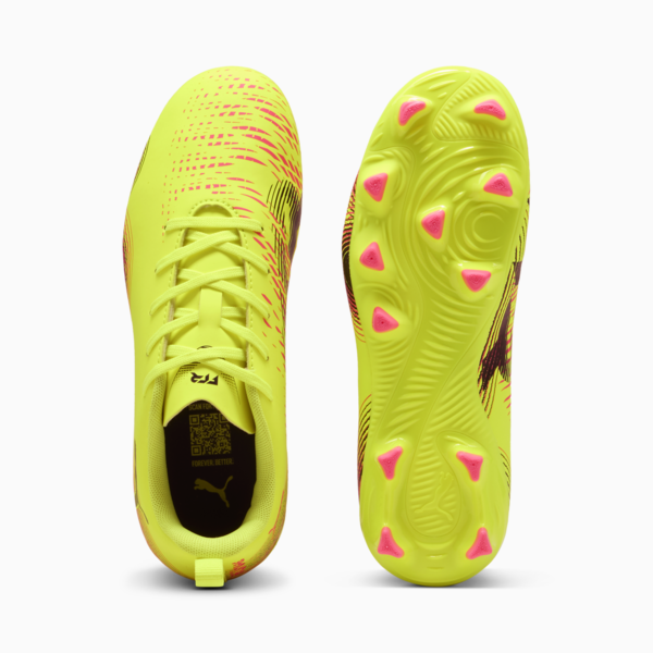 Botines de fútbol FUTURE 8 PLAY FG/AG juvenil, Yellow Alert-PUMA Black-Sun Struck, large-ARG
