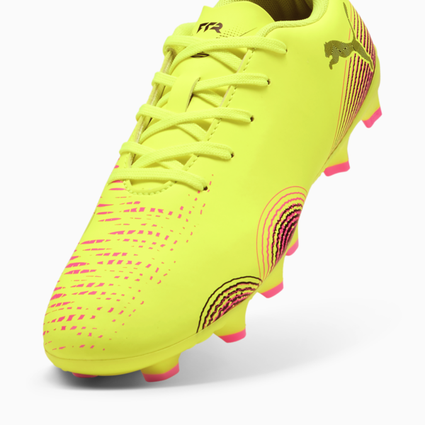 Botines de fútbol FUTURE 8 PLAY FG/AG juvenil, Yellow Alert-PUMA Black-Sun Struck, large-ARG