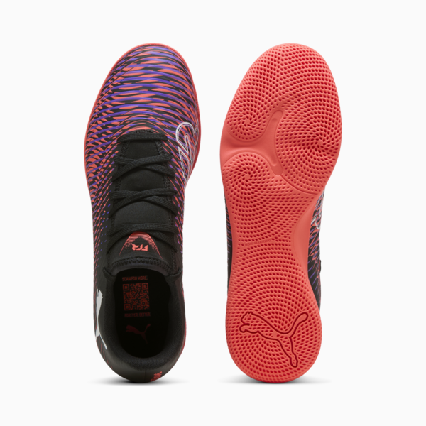 Botines de futsal FUTURE 8 PLAY IT, PUMA Black-PUMA White-Glowing Red, large-ARG