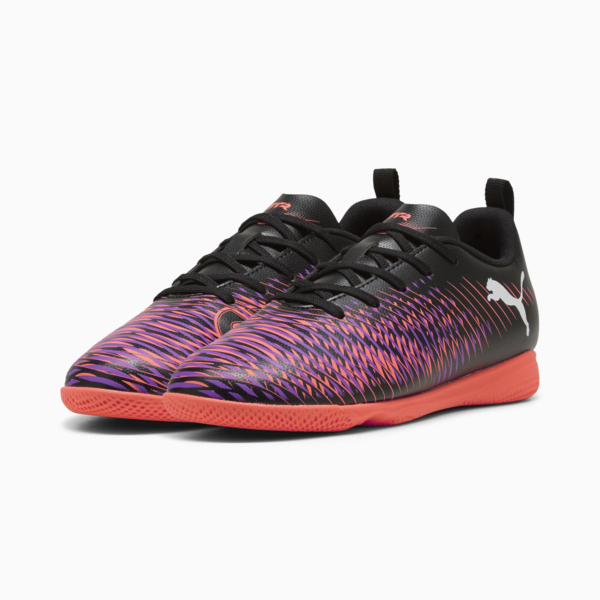 Botines de futsal FUTURE 8 PLAY IT juvenil, PUMA Black-PUMA White-Glowing Red, large-ARG