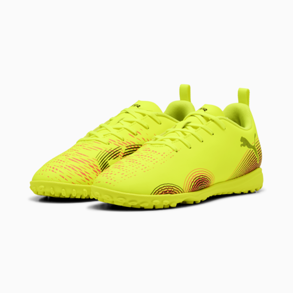 Botines de fútbol FUTURE 8 PLAY TT juvenil, Yellow Alert-PUMA Black-Sun Struck, large-ARG