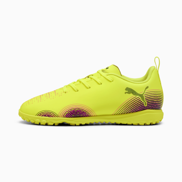 Botines de fútbol FUTURE 8 PLAY TT juvenil, Yellow Alert-PUMA Black-Sun Struck, large-ARG