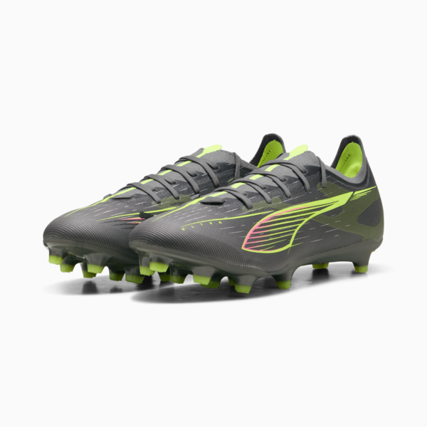 Botines de fútbol ULTRA 5 MATCH FG/AG, Matte Aged Silver-Yellow Alert-Puma Aged Silver, large-ARG