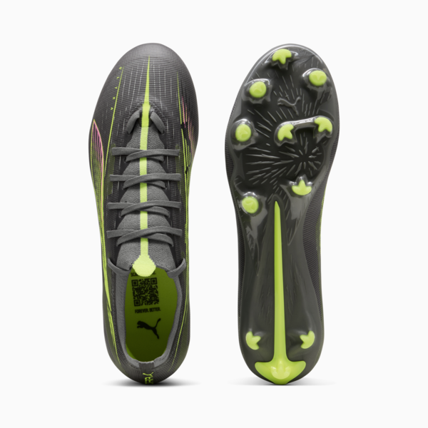 Botines de fútbol ULTRA 5 MATCH FG/AG, Matte Aged Silver-Yellow Alert-Puma Aged Silver, large-ARG