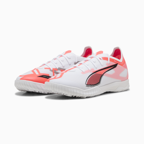 Botines de fútbol ULTRA 5 MATCH TT, PUMA White-PUMA Black-Glowing Red, large-ARG