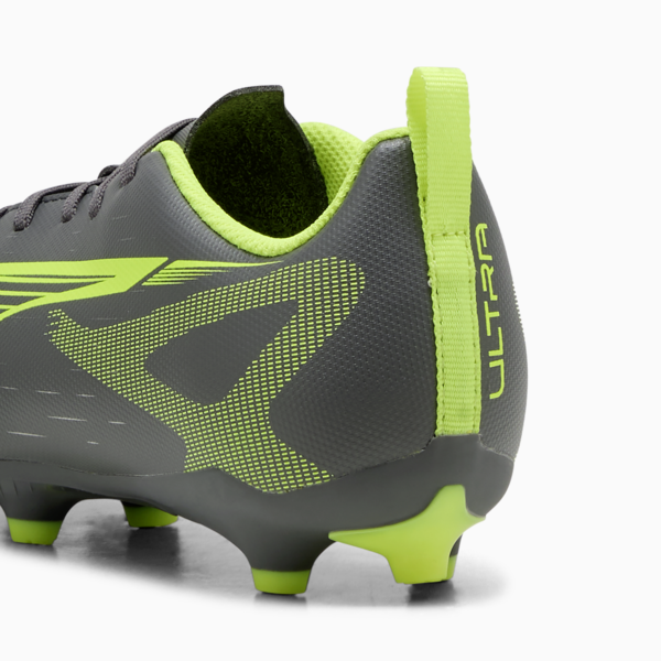 Botines de fútbol ULTRA 5 PLAY FG/AG juvenil, Matte Aged Silver-Yellow Alert-Puma Aged Silver, large-ARG