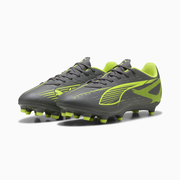 Botines de fútbol ULTRA 5 PLAY FG/AG, Matte Aged Silver-Yellow Alert-Puma Aged Silver, large-ARG