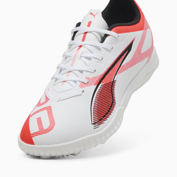 Botines de fútbol ULTRA 5 PLAY TT, PUMA White-PUMA Black-Glowing Red, large-ARG