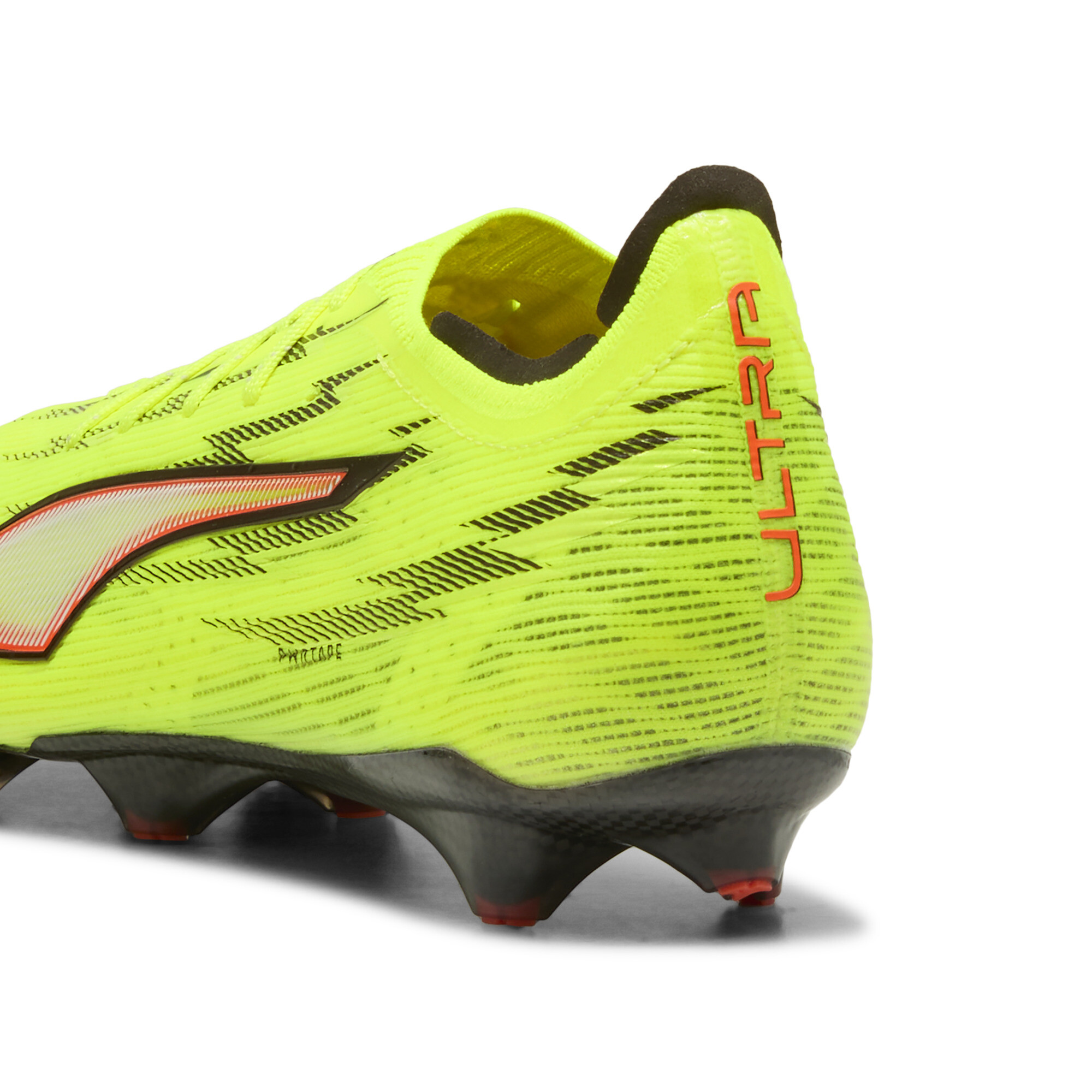PUMA ULTRA 6 CARBON FG uniseks voetbalschoenen, Zwart/Rood/Geel, Maat 41 thumbnail 5