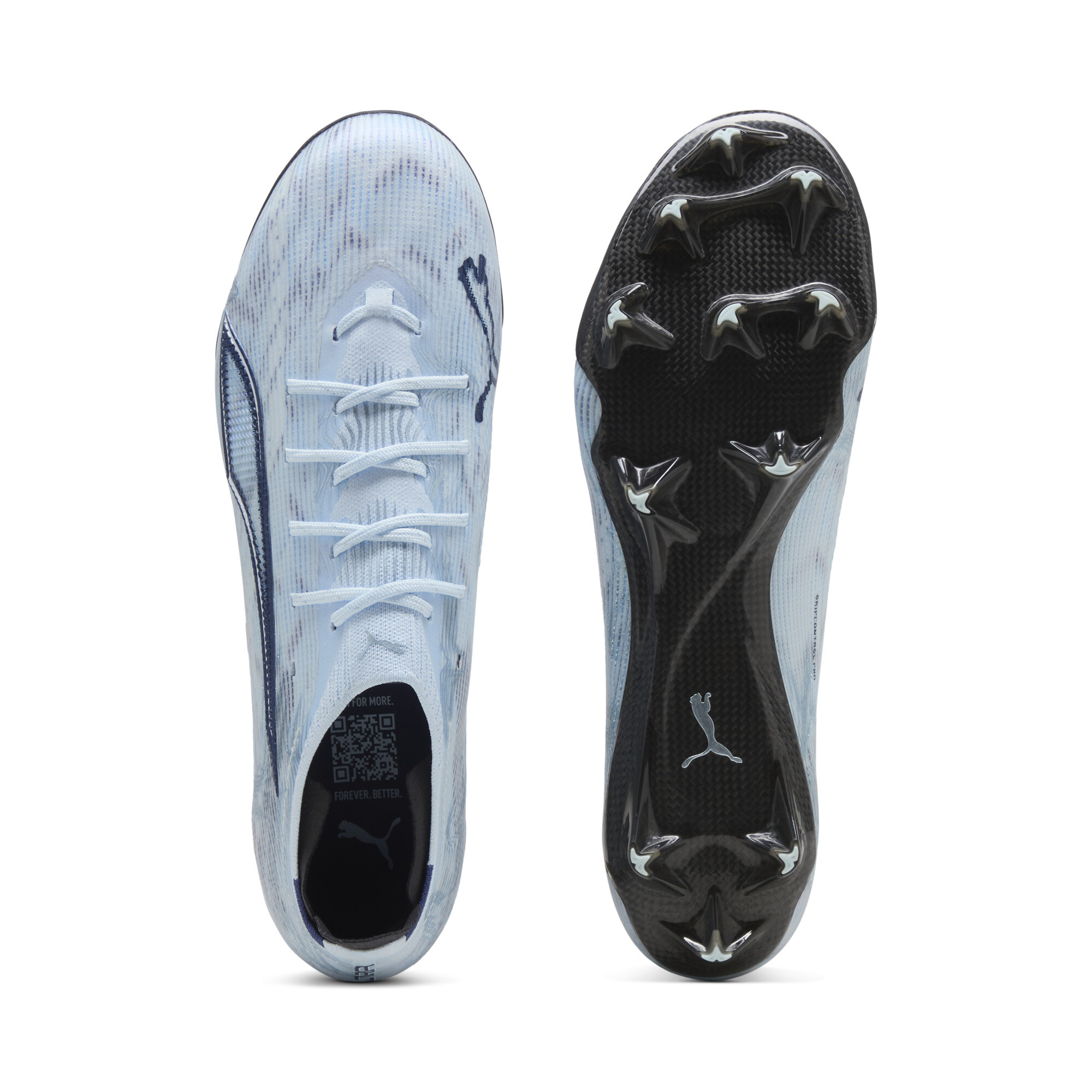 PUMA ULTRA 6 CARBON FG uniseks voetbalschoenen, Blauw/Wit, Maat 47 thumbnail 4