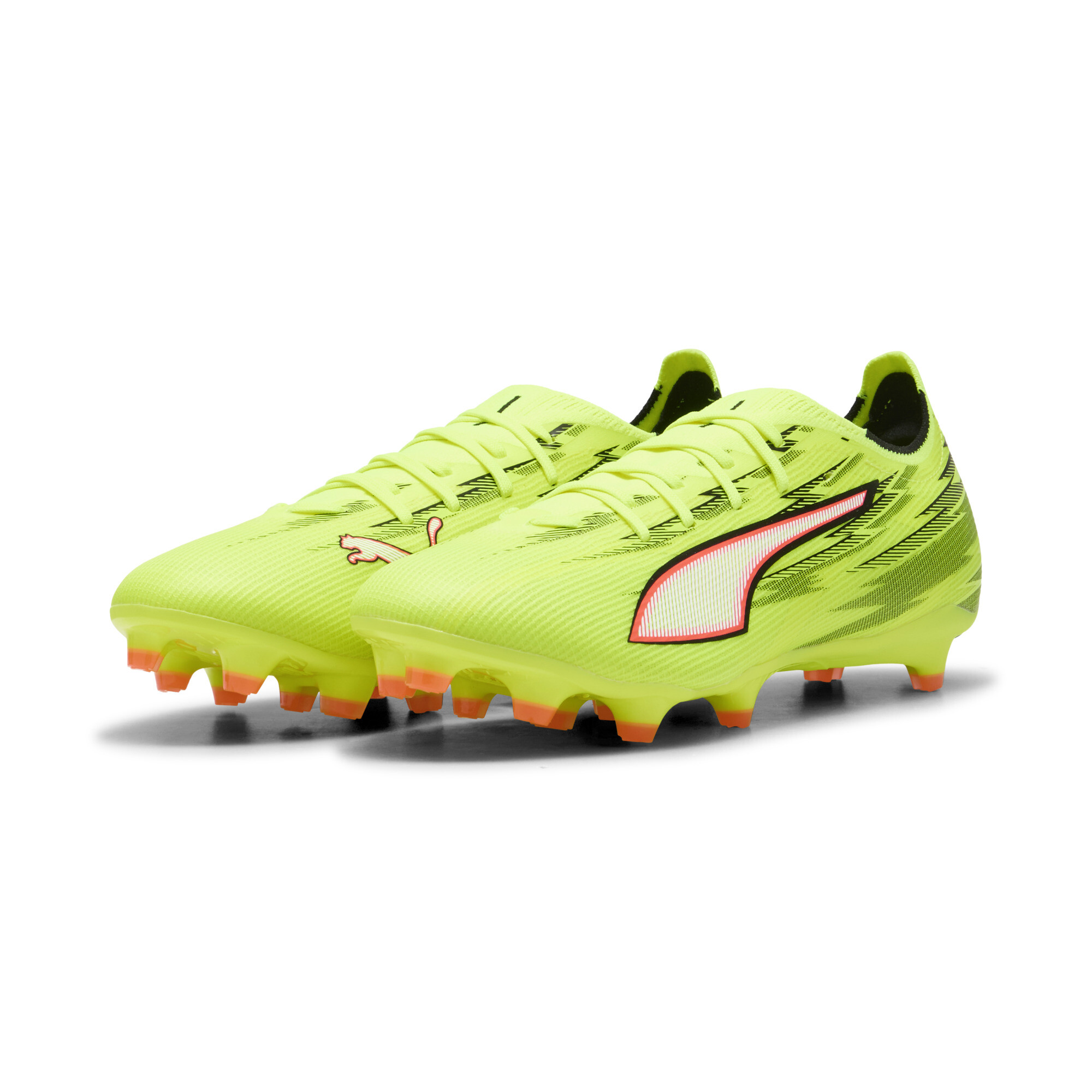 PUMA ULTRA 6 MATCH FG/AG uniseks voetbalschoenen, Zwart/Rood/Geel, Maat 51 thumbnail 6