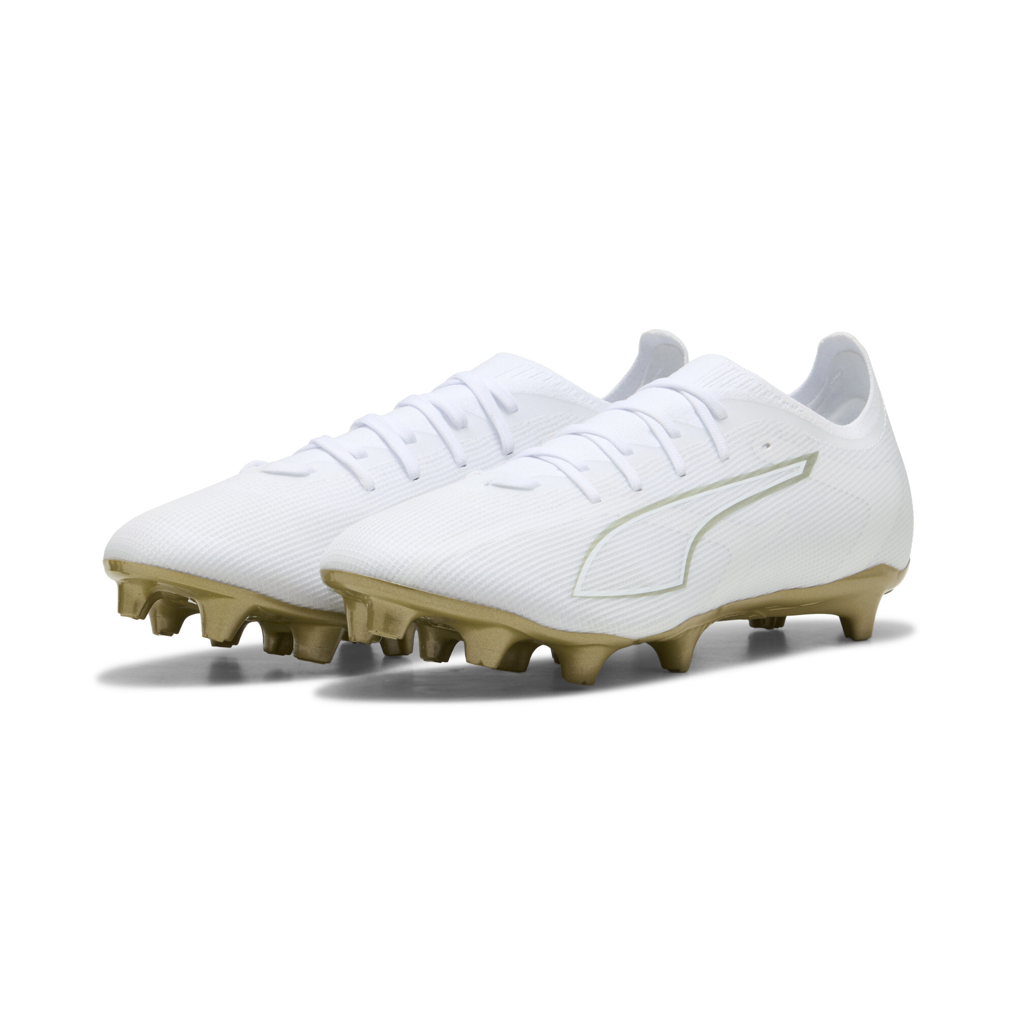 PUMA ULTRA 6 MATCH FG/AG uniseks voetbalschoenen, Zwart/Wit/Goud, Maat 52 thumbnail 6