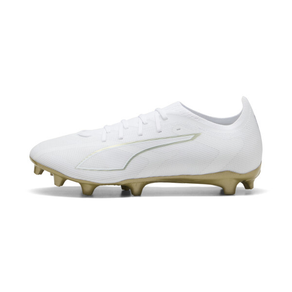 Botines de fútbol PUMA ULTRA 6 MATCH FG/AG En Blanco/Metallic Dorado/Negro