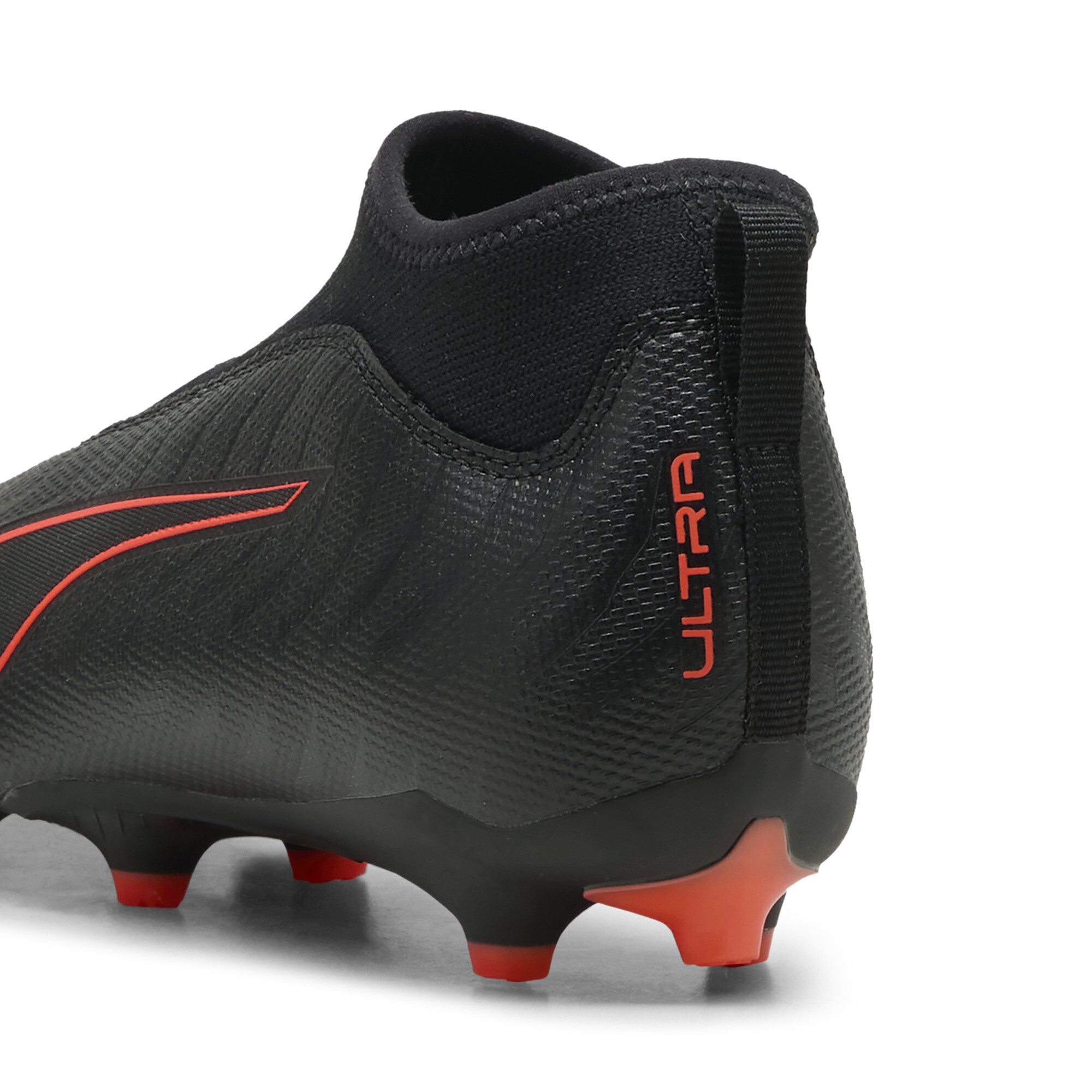 PUMA ULTRA 6 MATCH+ FG/AG voetbalschoenen zonder veters, Zwart/Rood, Maat 31 thumbnail 5