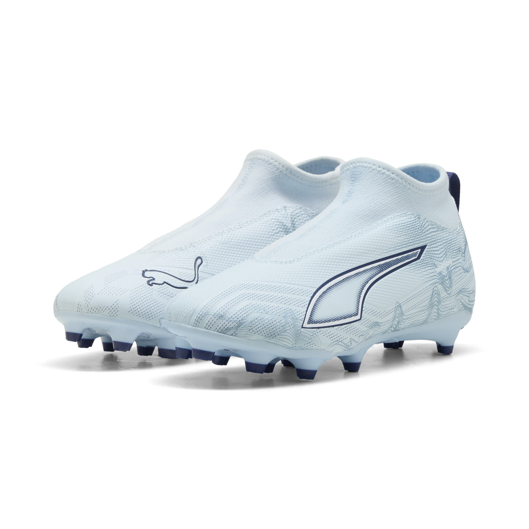 PUMA ULTRA 6 MATCH+ FG/AG voetbalschoenen zonder veters, Blauw/Wit, Maat 32,5 thumbnail 6
