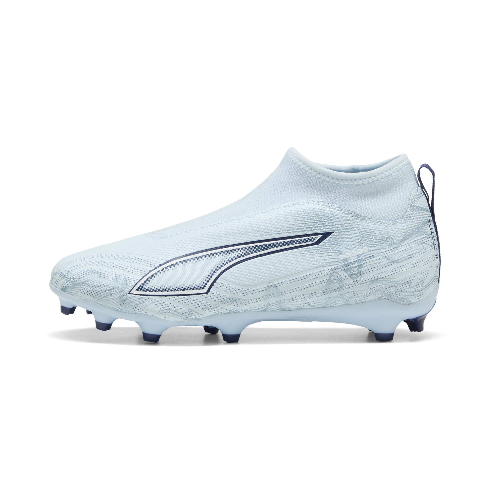 PUMA ULTRA 6 MATCH+ FG/AG voetbalschoenen zonder veters, Blauw/Wit, Maat 32,5