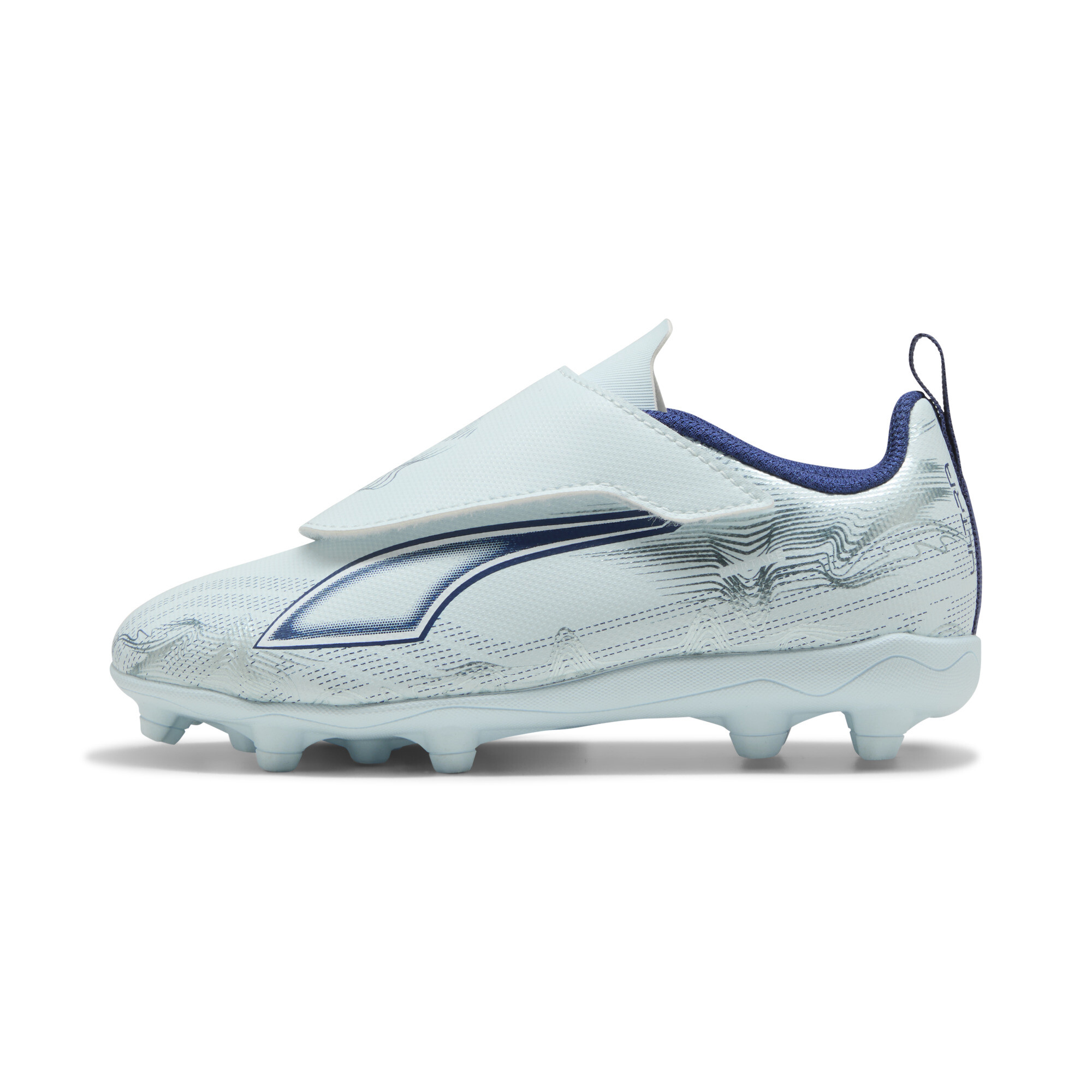 PUMA ULTRA 6 PLAY FG/AG voetbalschoenen, Blauw/Wit, Maat 27