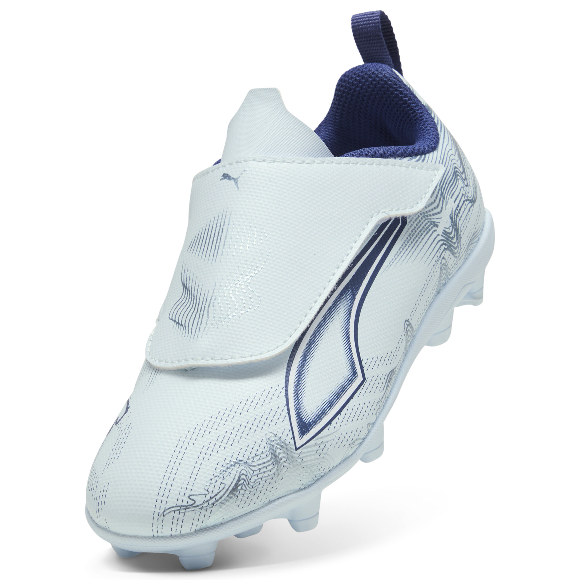 PUMA ULTRA 6 PLAY FG/AG voetbalschoenen, Blauw/Wit, Maat 27 thumbnail 2