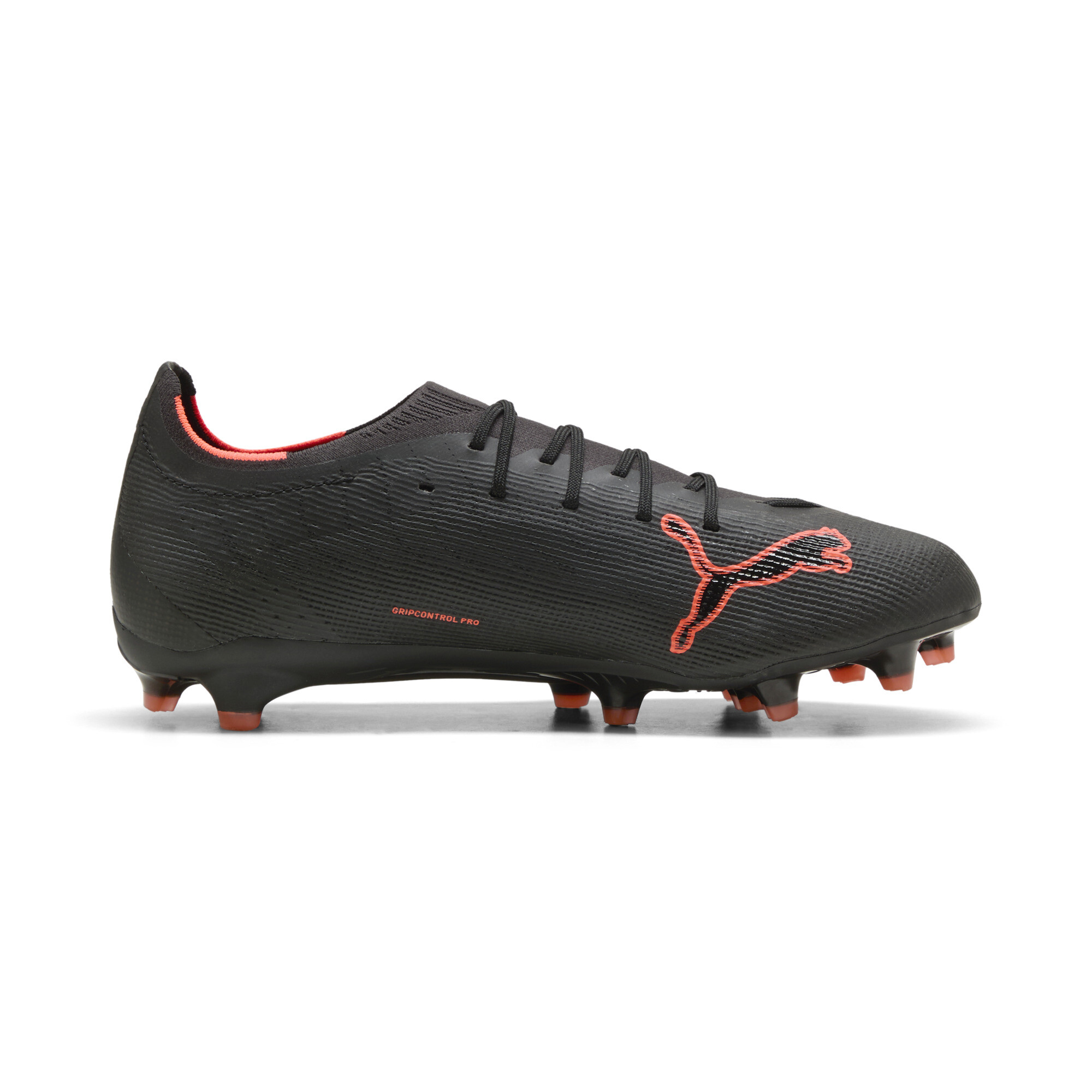 PUMA ULTRA 6 PRO FG uniseks voetbalschoenen, Zwart/Rood, Maat 40,5 thumbnail 3