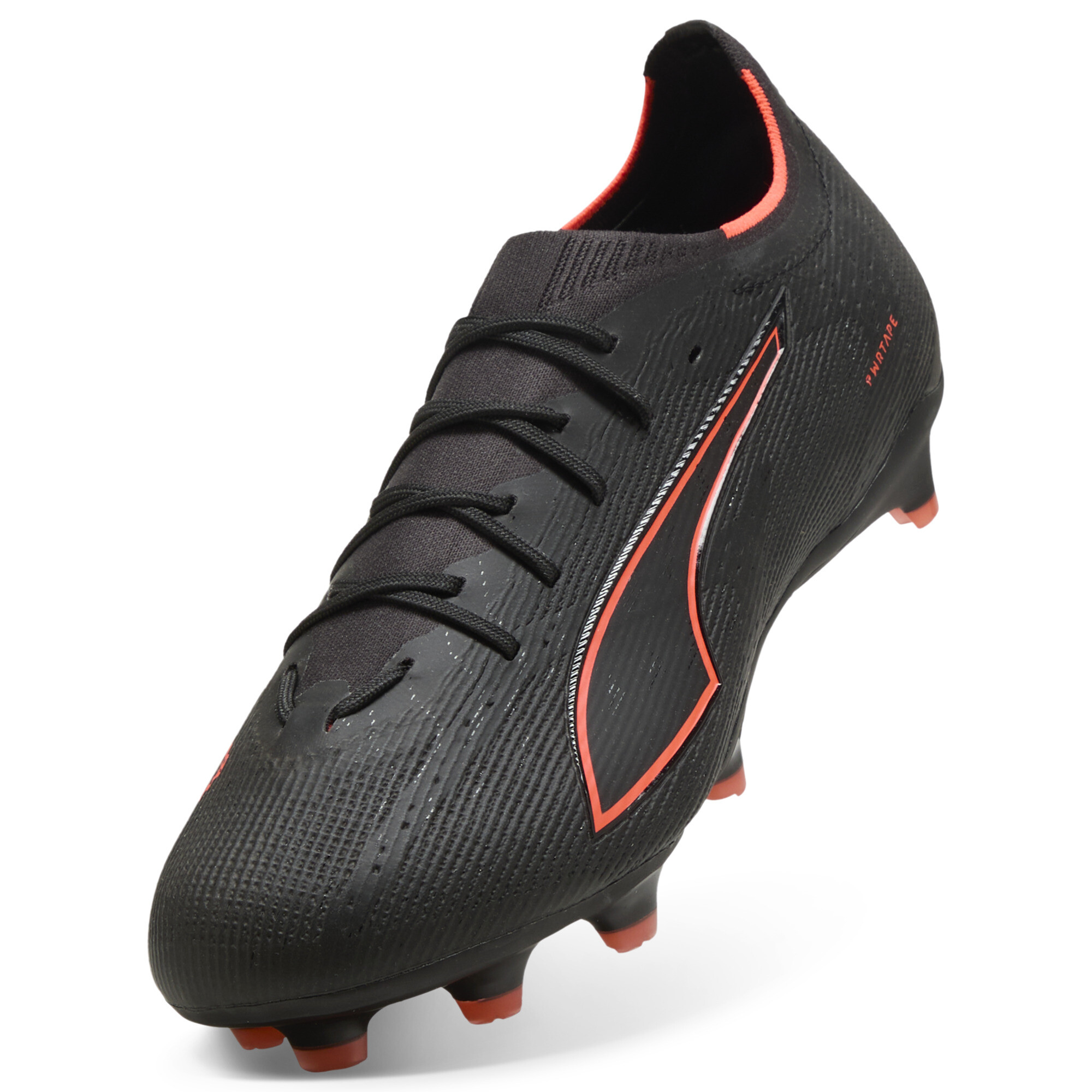 PUMA ULTRA 6 PRO FG uniseks voetbalschoenen, Zwart/Rood, Maat 40,5 thumbnail 2