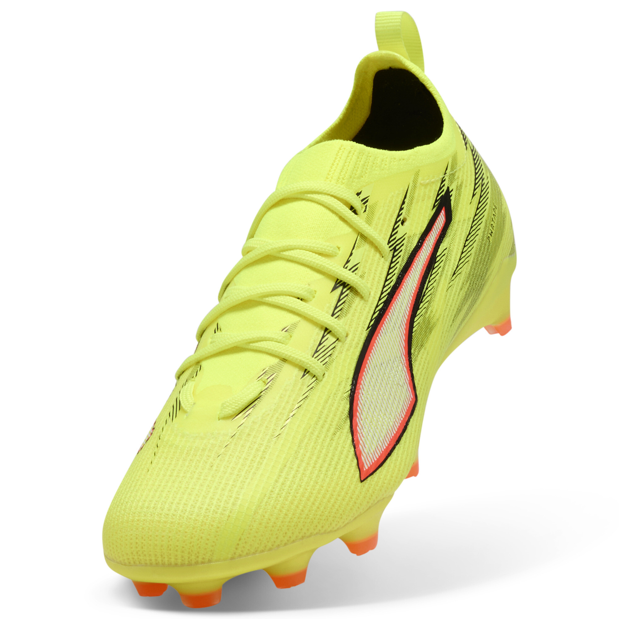 PUMA ULTRA 6 PRO FG/AG voetbalschoenen, Zwart/Rood/Geel, Maat 37 thumbnail 2
