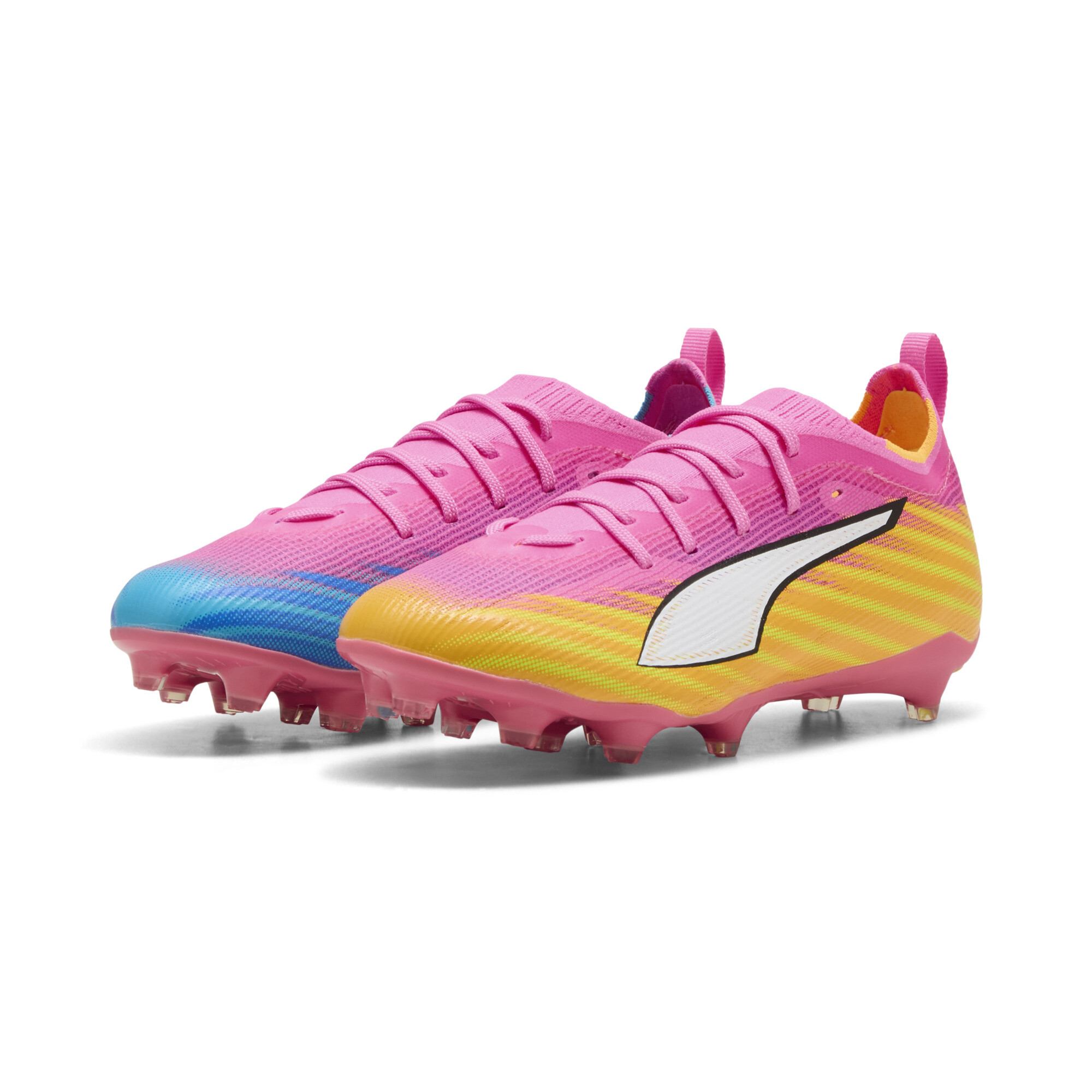 PUMA Chaussures de football ULTRA 6 PRO FGAG Enfant et Adolescent Chaussures Jaune - vue 3