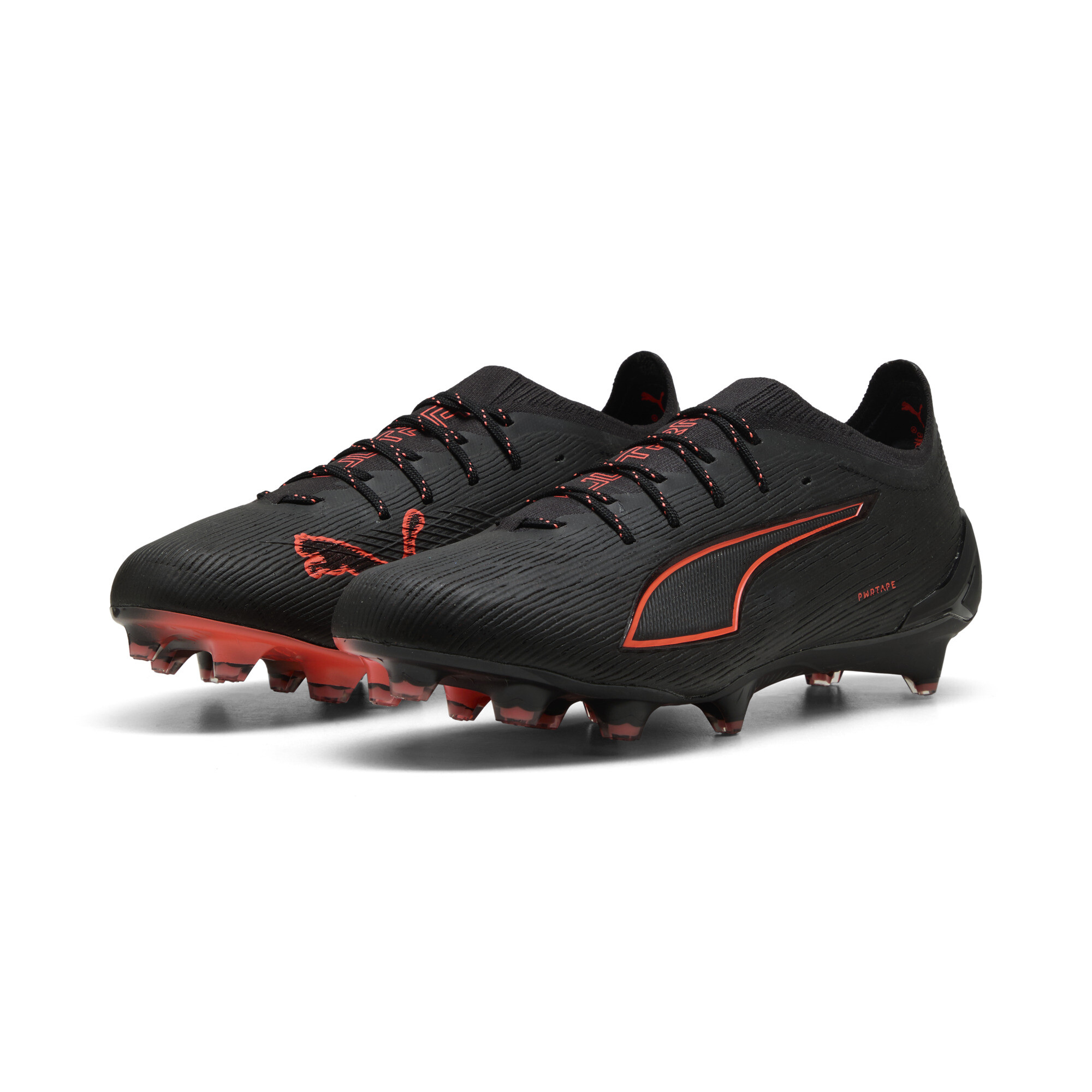 PUMA ULTRA 6 ULTIMATE FG uniseks voetbalschoenen, Zwart/Rood, Maat 36 thumbnail 6