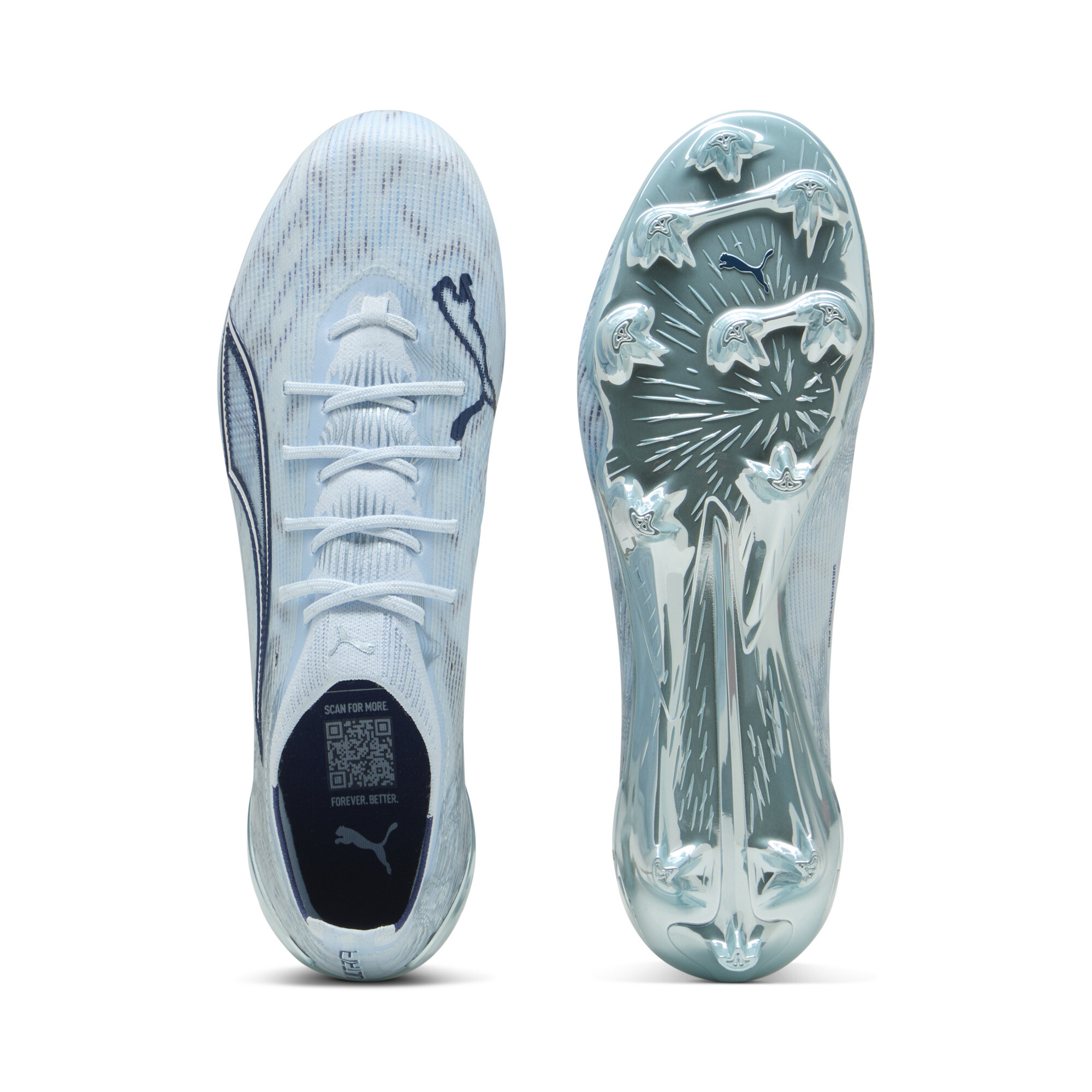 PUMA ULTRA 6 ULTIMATE FG uniseks voetbalschoenen, Blauw/Wit, Maat 44 thumbnail 4