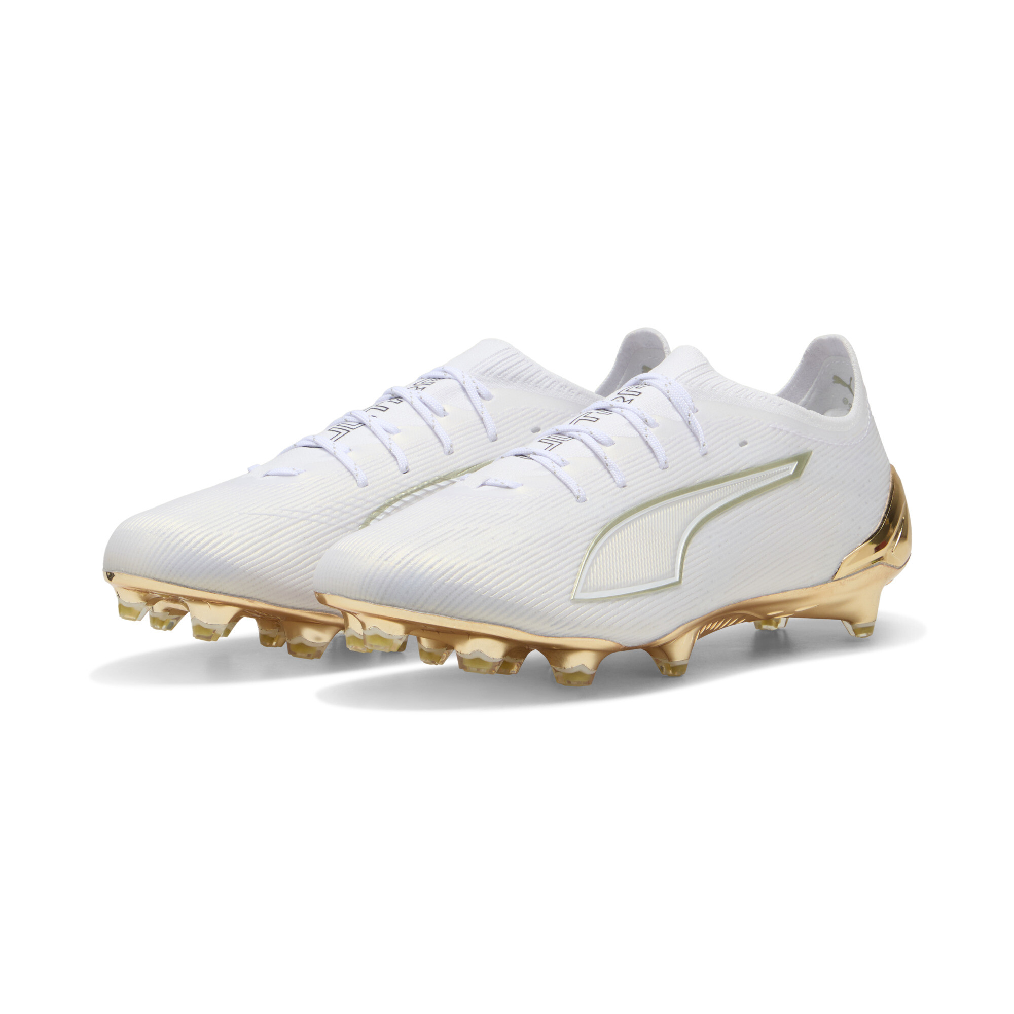 PUMA ULTRA 6 ULTIMATE FG uniseks voetbalschoenen, Zwart/Wit/Goud, Maat 40 thumbnail 6