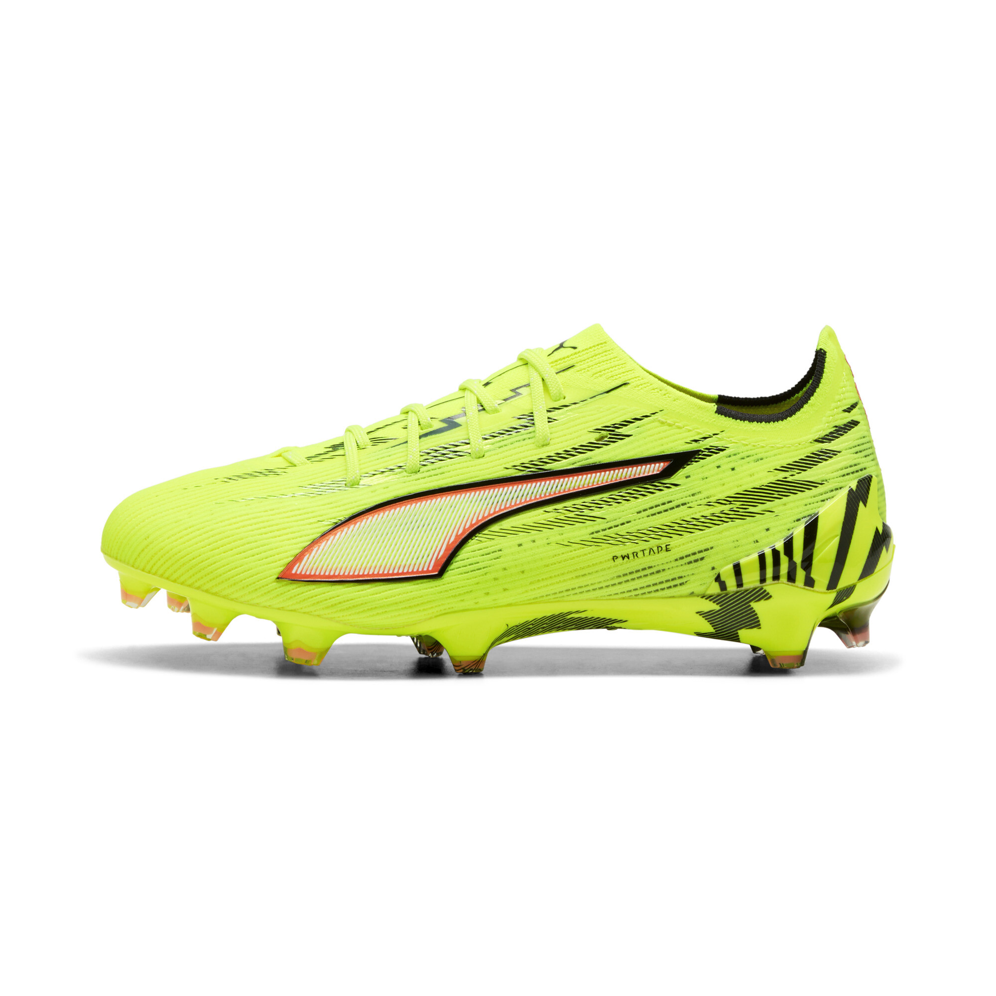 PUMA ULTRA 6 ULTIMATE FG voetbalschoenen voor Dames, Zwart/Rood/Geel, Maat 38