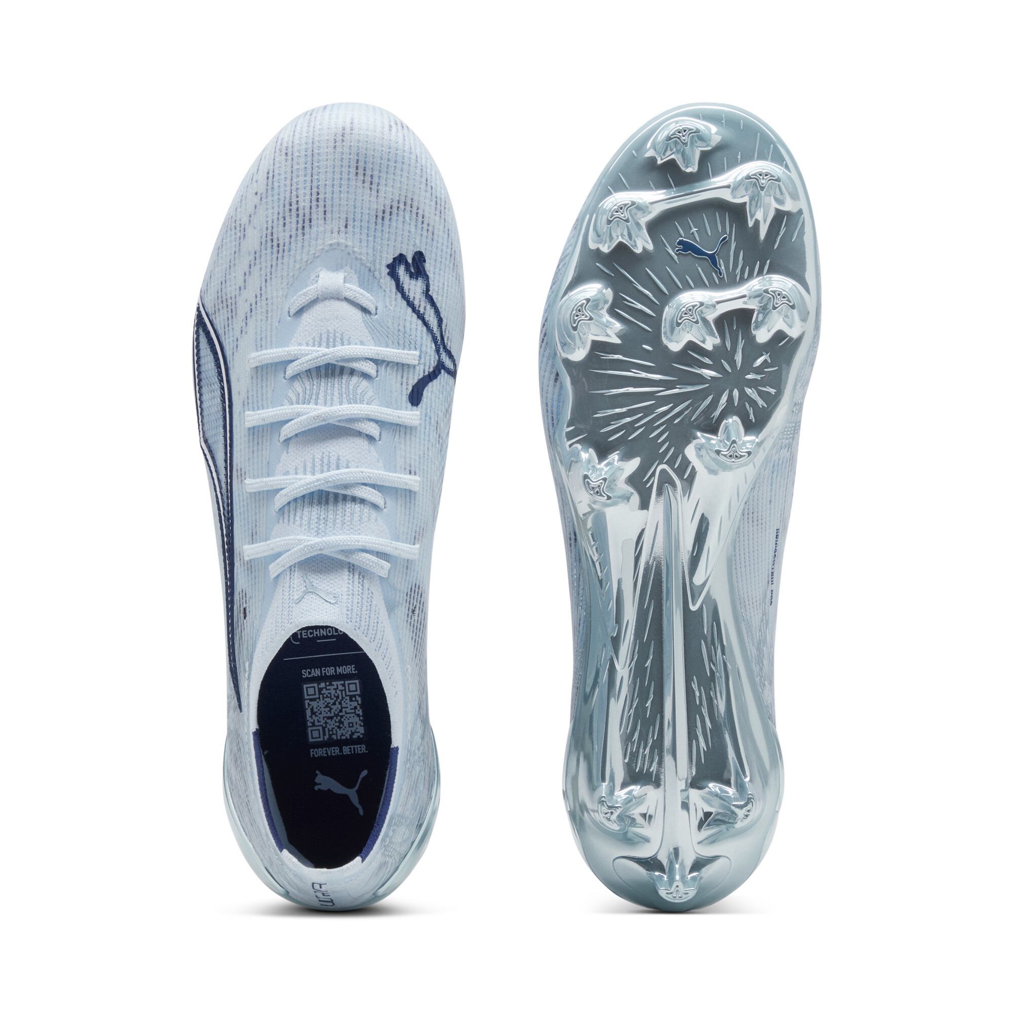 PUMA ULTRA 6 ULTIMATE FG voetbalschoenen voor Dames, Blauw/Wit, Maat 38 thumbnail 4