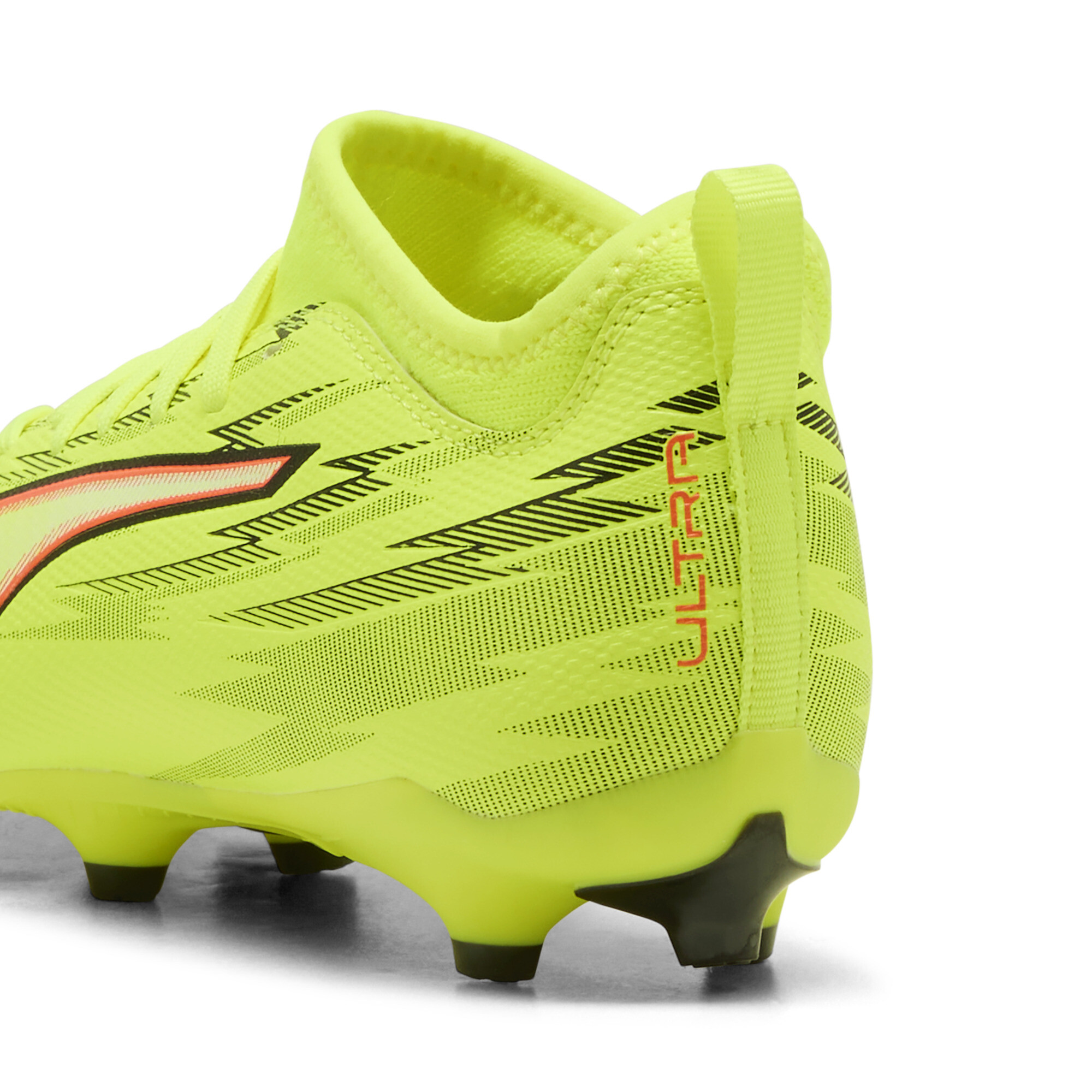 PUMA ULTRA 6 MATCH FG/AG voetbalschoenen, Zwart/Rood/Geel, Maat 34 thumbnail 5