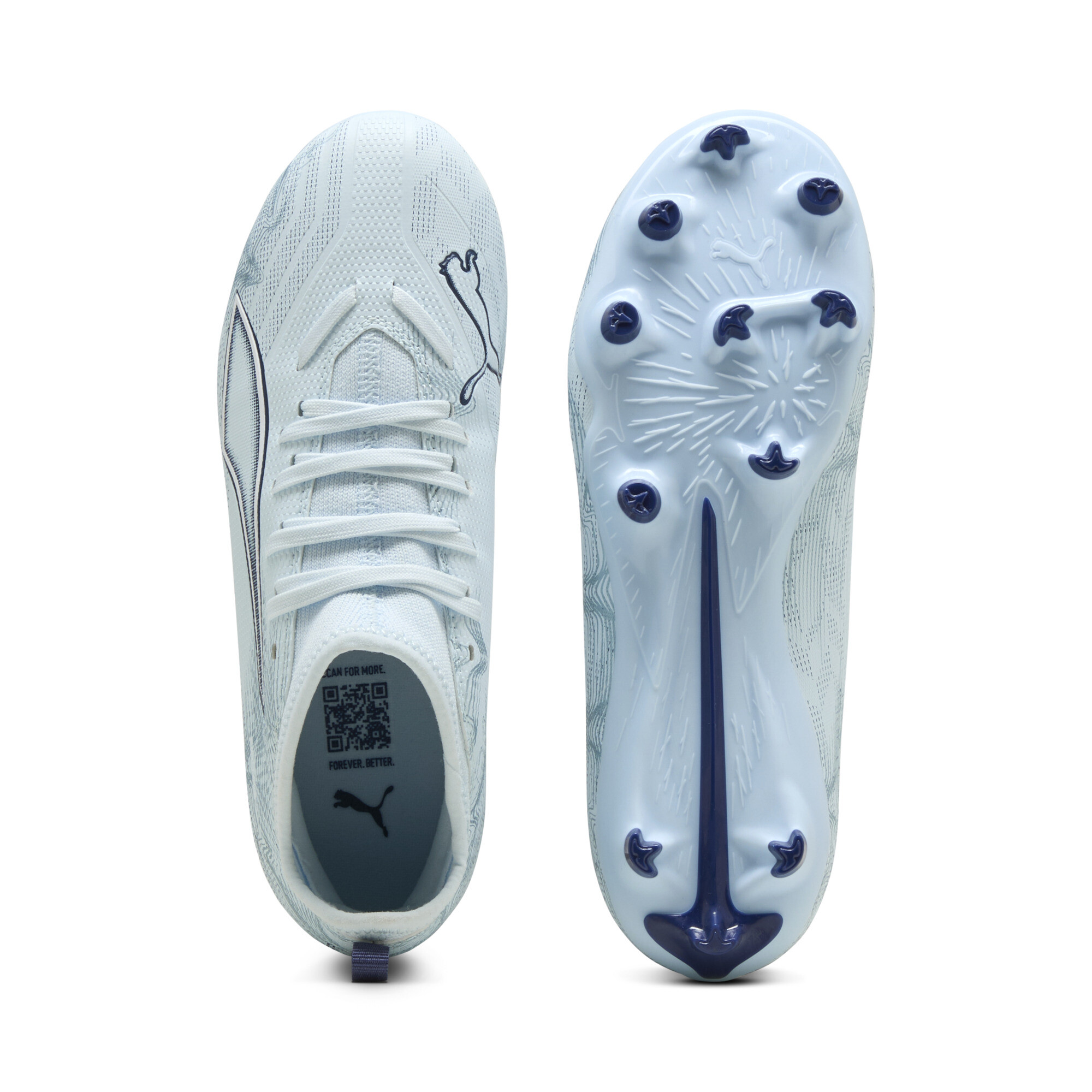 PUMA ULTRA 6 MATCH FG/AG voetbalschoenen, Blauw/Wit, Maat 33 thumbnail 4