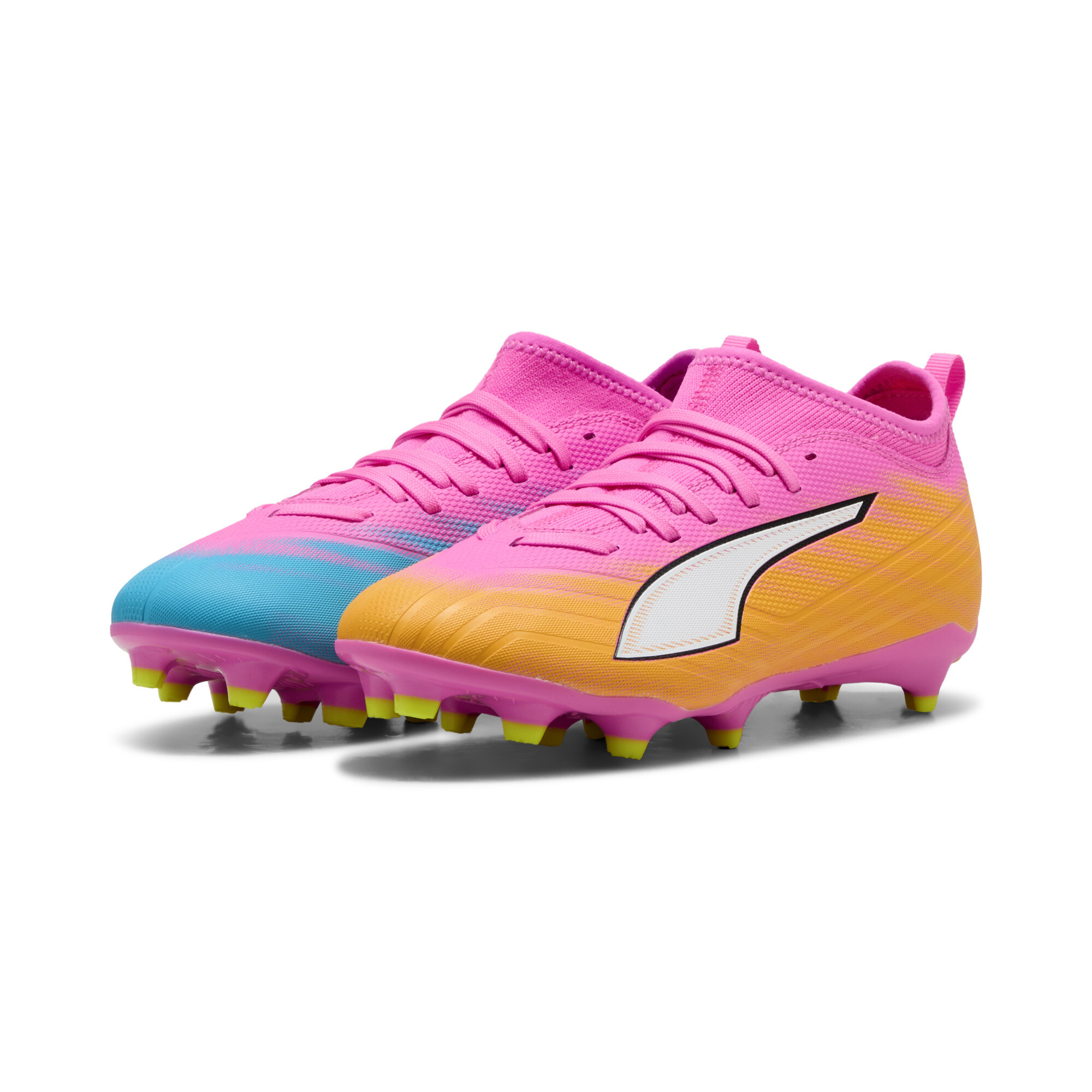 PUMA Chaussures de football ULTRA 6 MATCH FGAG Enfant et Adolescent Chaussures Jaune 32.5 - vue 4