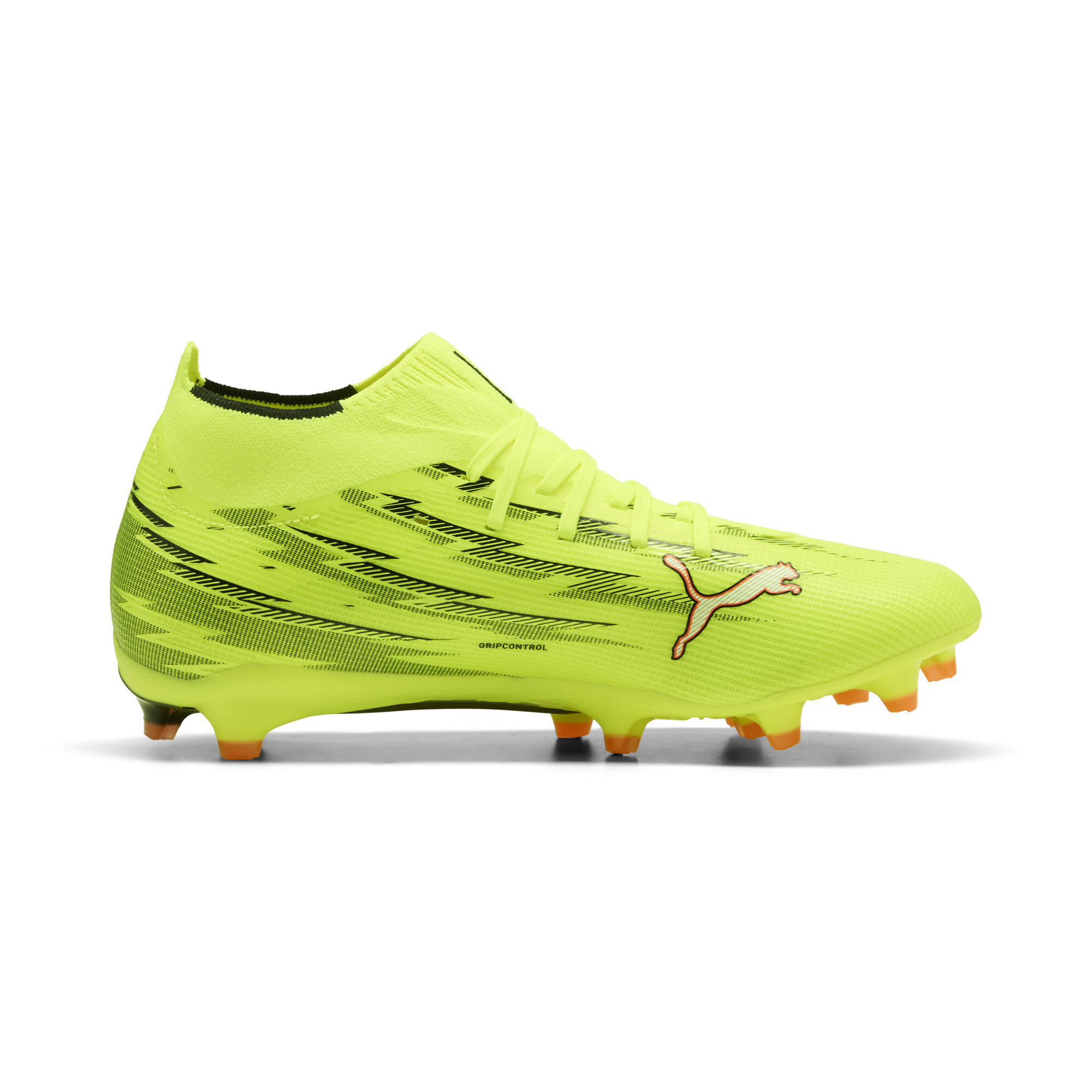 PUMA ULTRA 6 MATCH+ FG/AG uniseks voetbalschoenen, Zwart/Rood/Geel, Maat 44,5 thumbnail 3