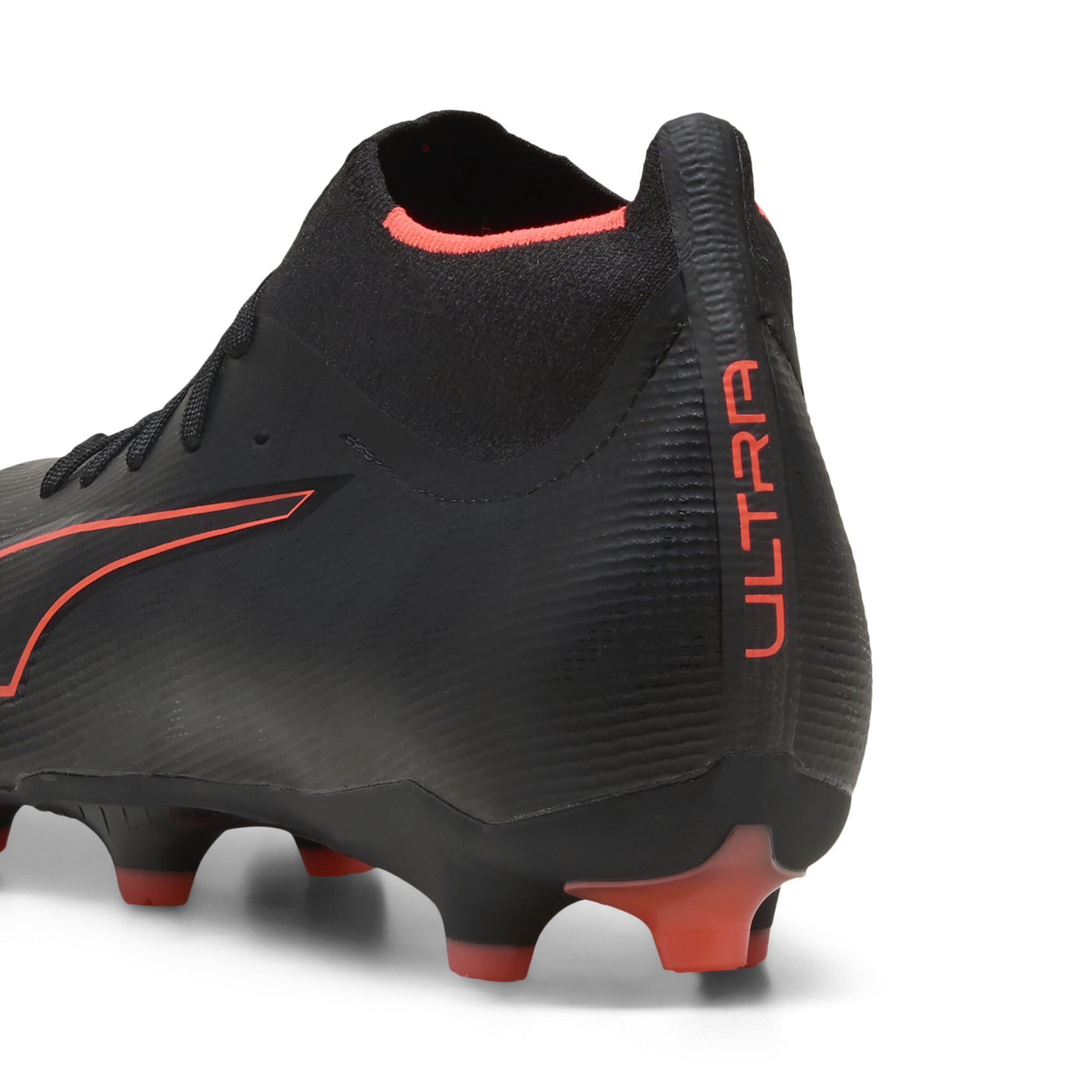 PUMA ULTRA 6 MATCH+ FG/AG uniseks voetbalschoenen, Zwart/Rood, Maat 42 thumbnail 5
