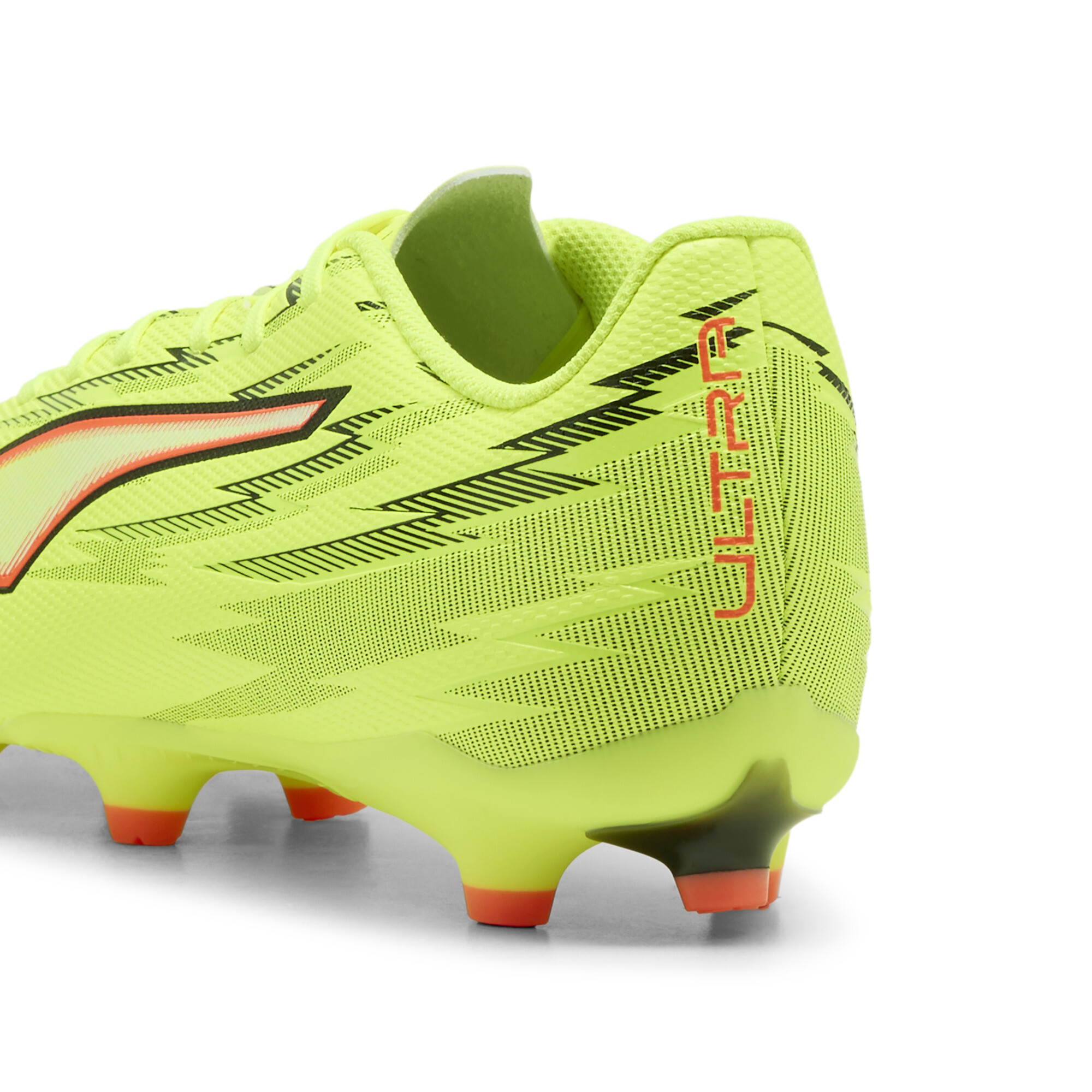 PUMA ULTRA 6 PLAY FG/AG voetbalschoenen uniseks, Zwart/Rood/Geel, Maat 43 thumbnail 5