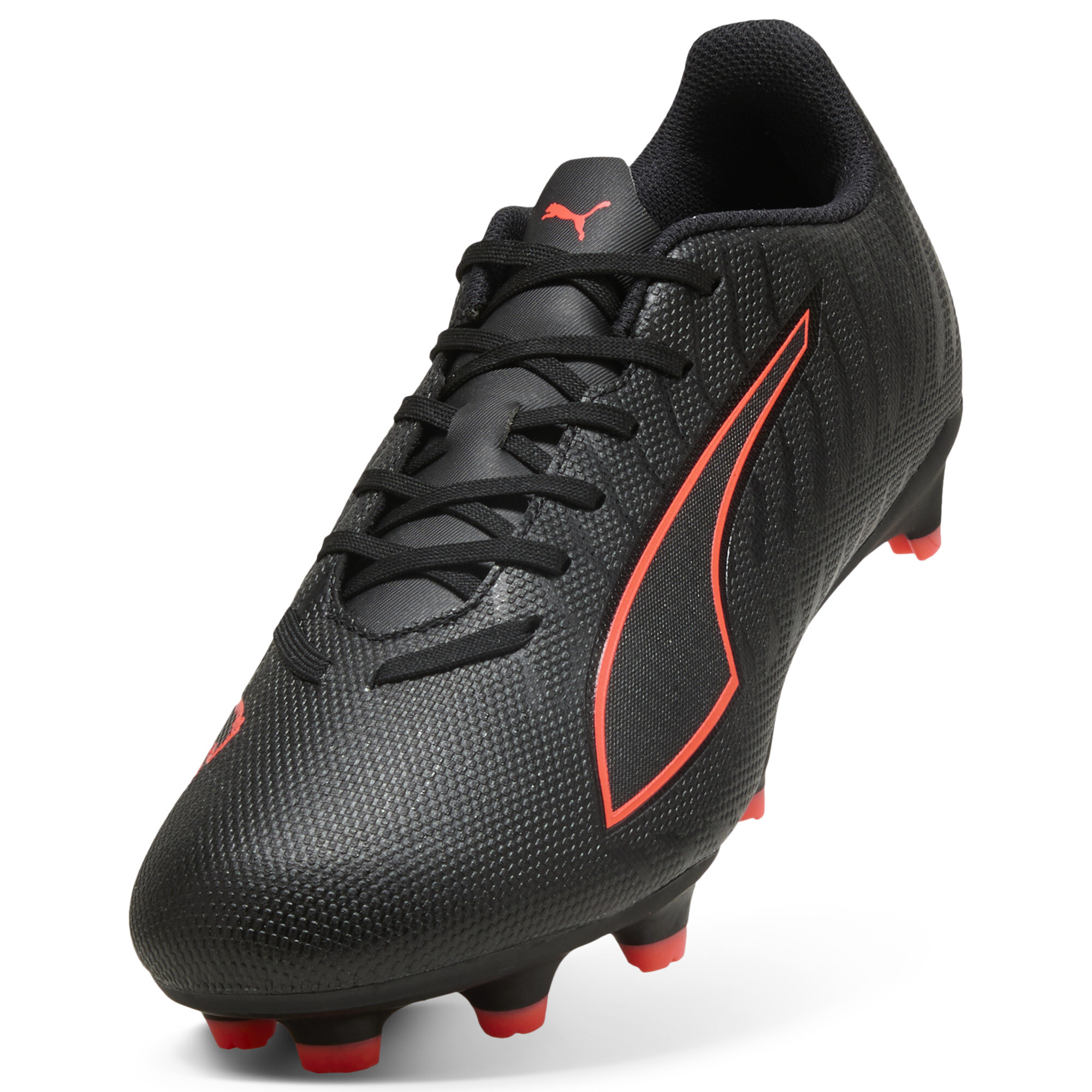 PUMA ULTRA 6 PLAY FG/AG voetbalschoenen uniseks, Zwart/Rood, Maat 43 thumbnail 2