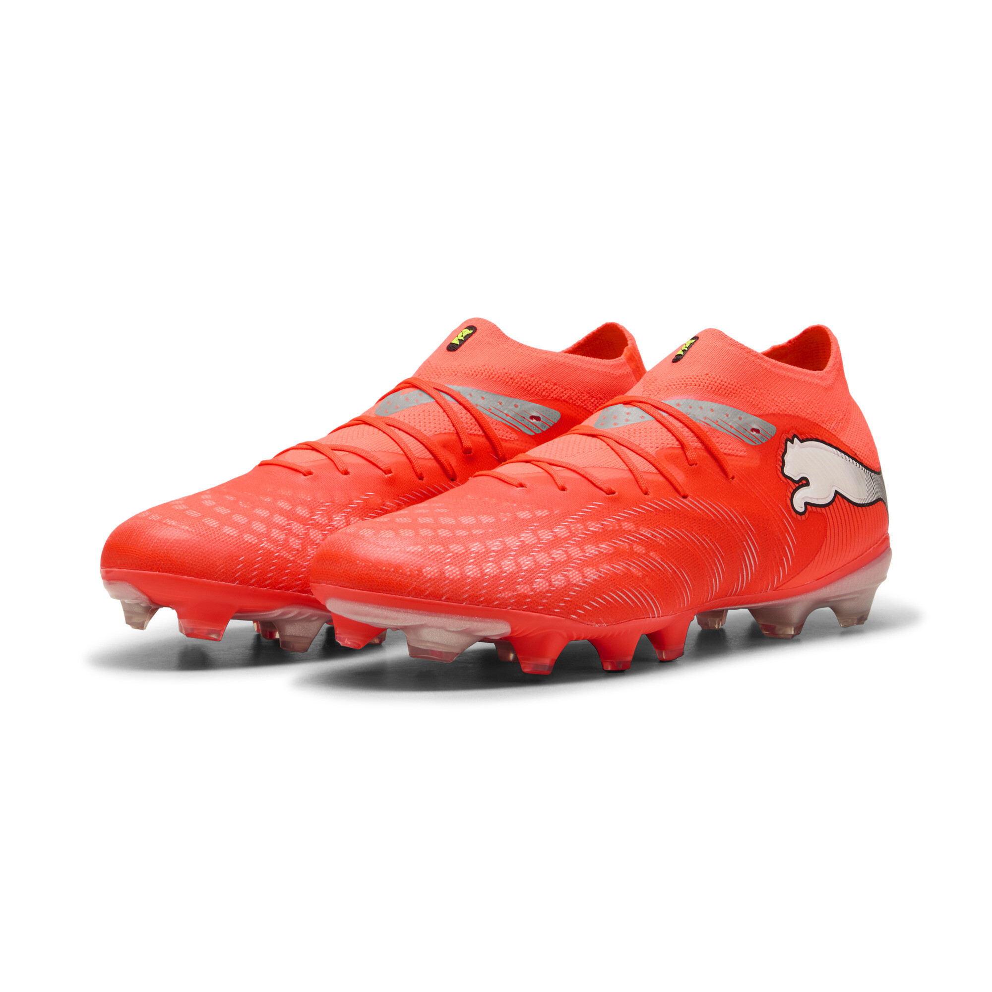 PUMA FUTURE 9 PRO FG/AG uniseks voetbalschoenen, Zwart/Rood/Wit, Maat 46,5 thumbnail 6