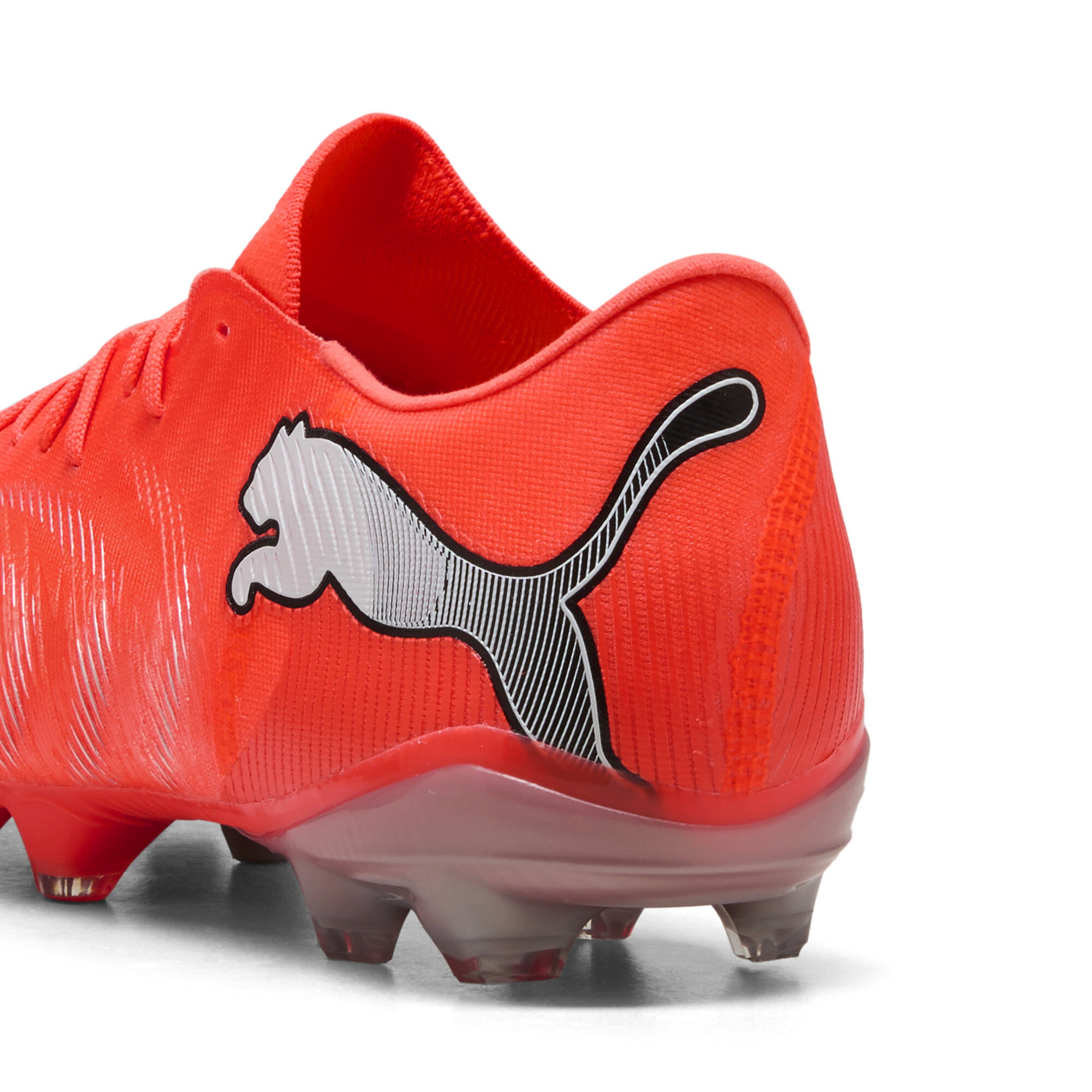 PUMA FUTURE 9 MATCH FUSION FG/AG uniseks voetbalschoenen, Zwart/Rood/Wit, Maat 42,5 thumbnail 5