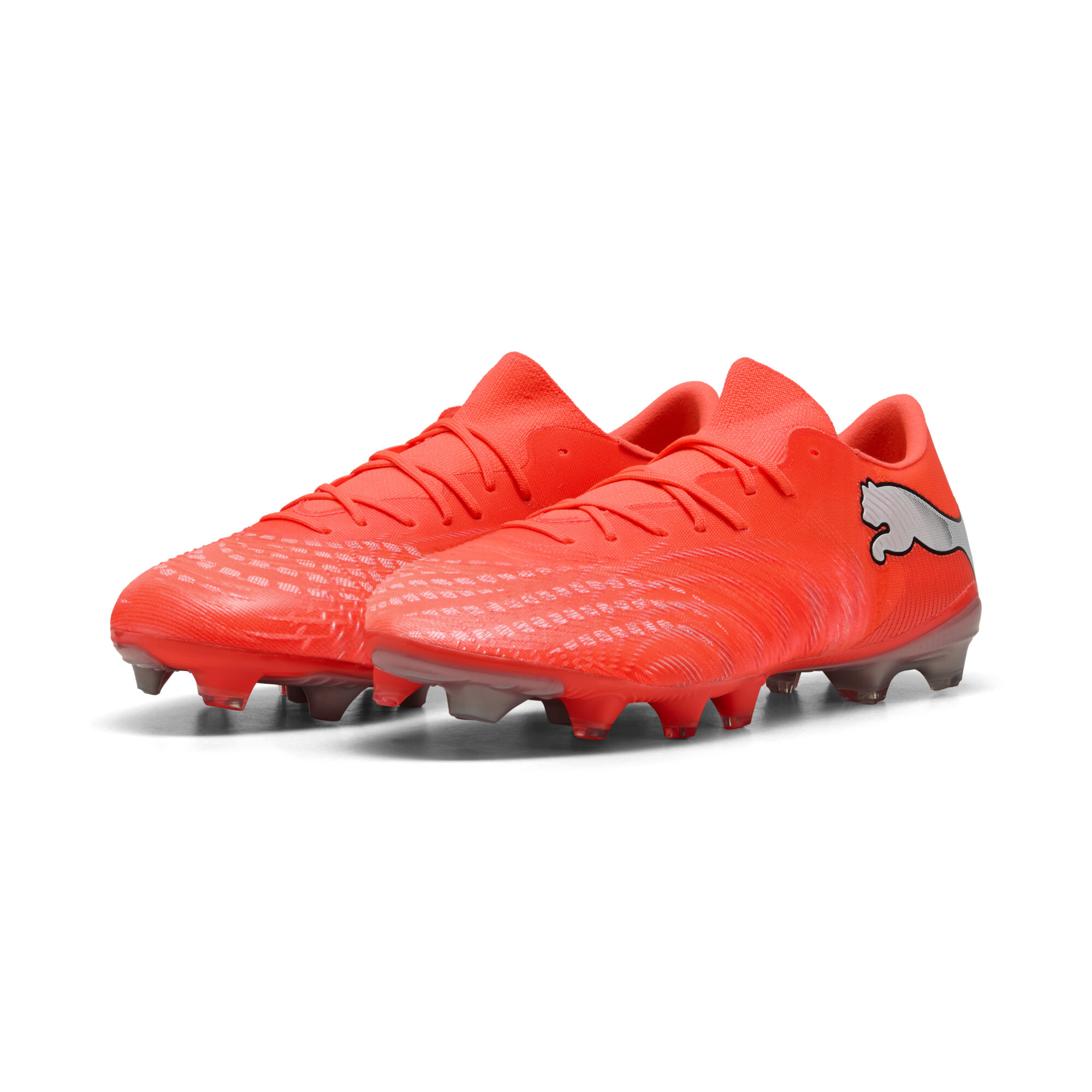 PUMA FUTURE 9 MATCH FUSION FG/AG uniseks voetbalschoenen, Zwart/Rood/Wit, Maat 42,5 thumbnail 6