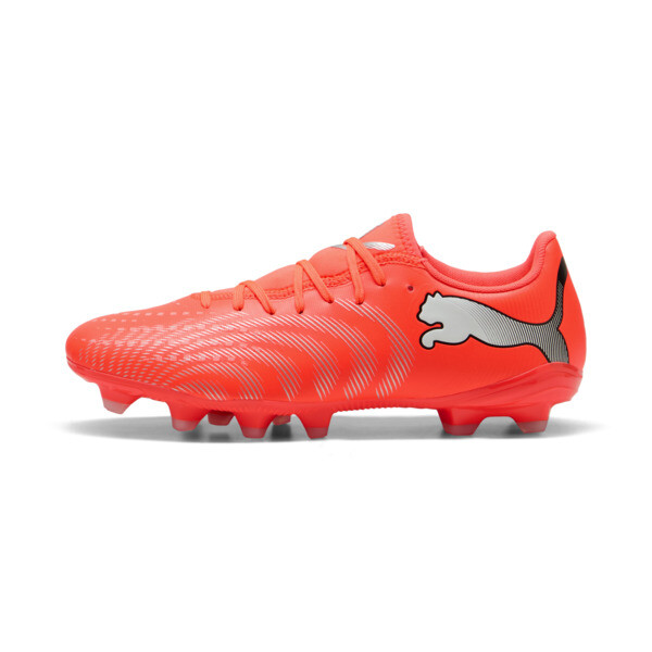 Botines de fútbol PUMA FUTURE 9 PLAY FG/AG En Glowing Rojo/Blanco/Negro