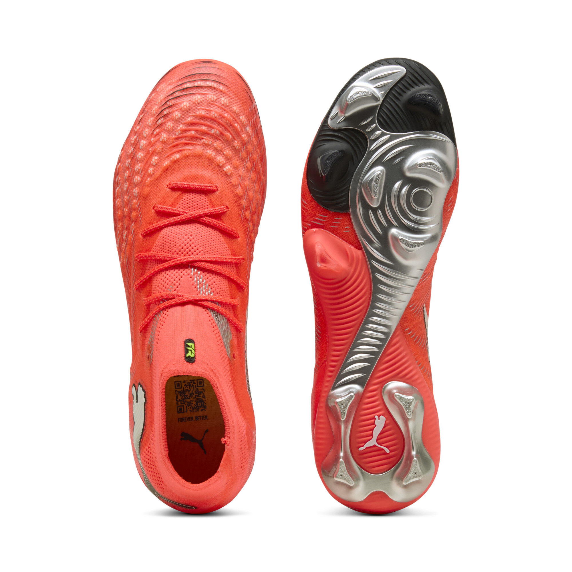 PUMA FUTURE 9 ULTIMATE FG voetbalschoenen voor Dames, Zwart/Rood/Wit, Maat 37 thumbnail 5