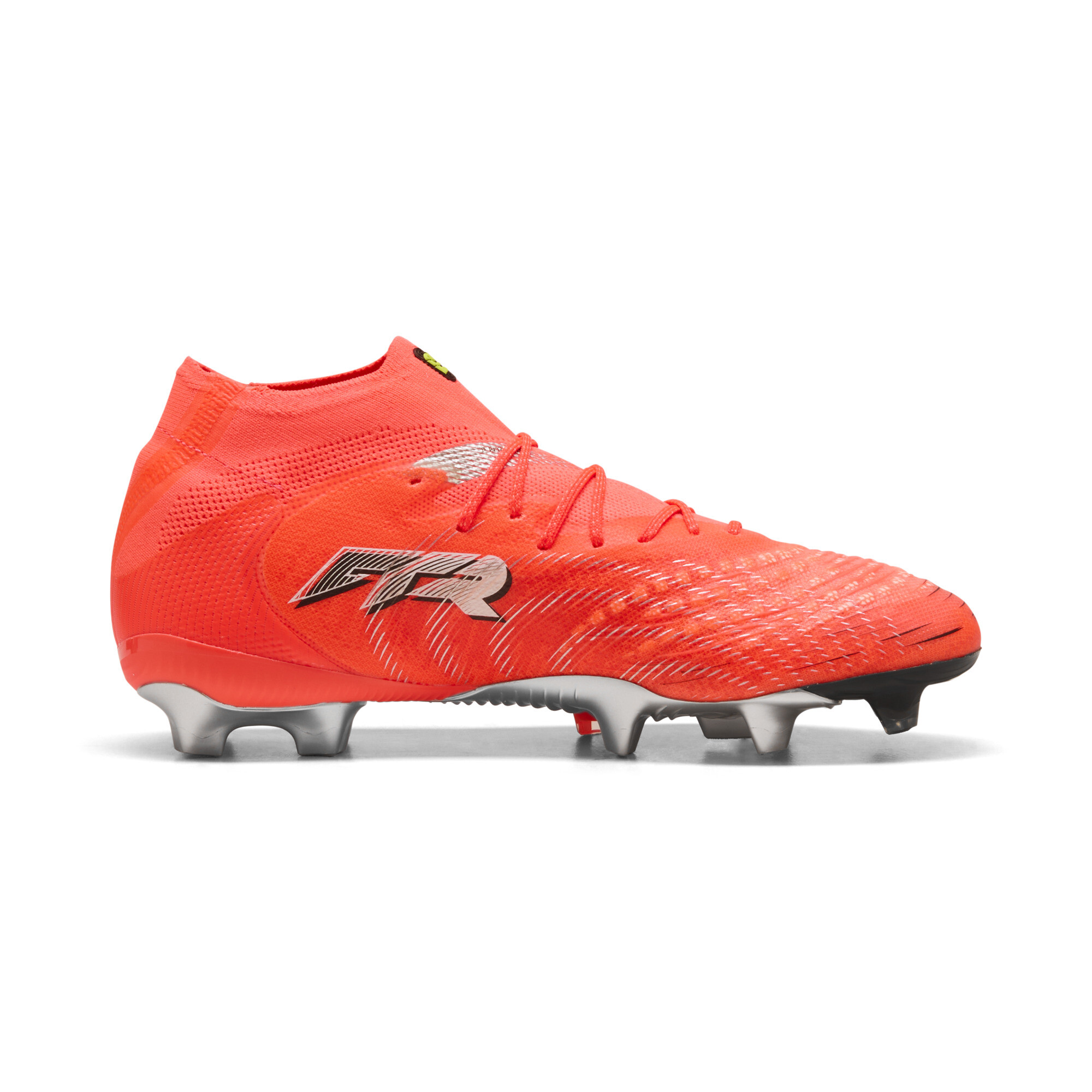 PUMA FUTURE 9 ULTIMATE FG voetbalschoenen voor Dames, Zwart/Rood/Wit, Maat 37 thumbnail 4