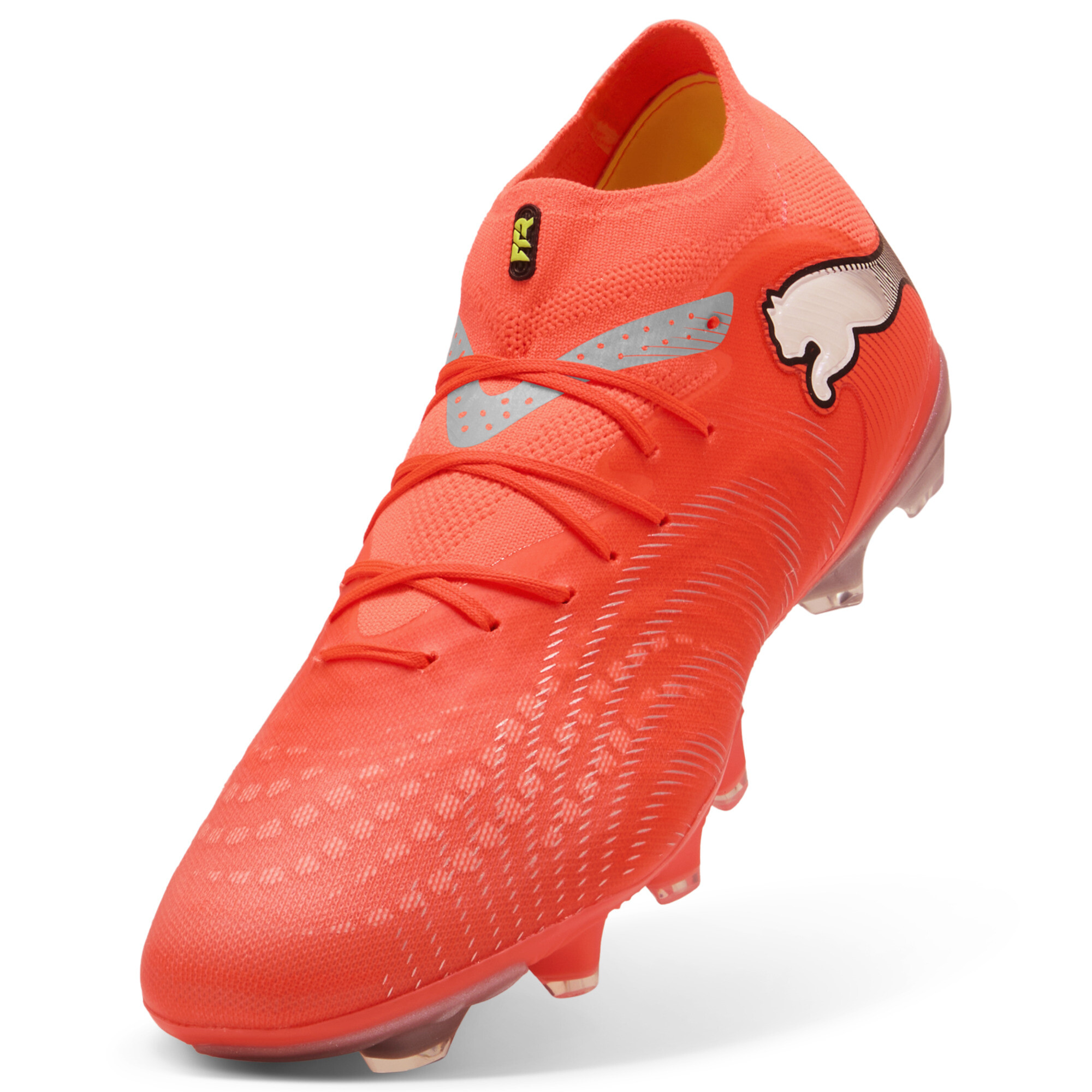 PUMA FUTURE 9 PRO FG/AG voetbalschoenen voor Dames, Zwart/Rood/Wit, Maat 35,5 thumbnail 2
