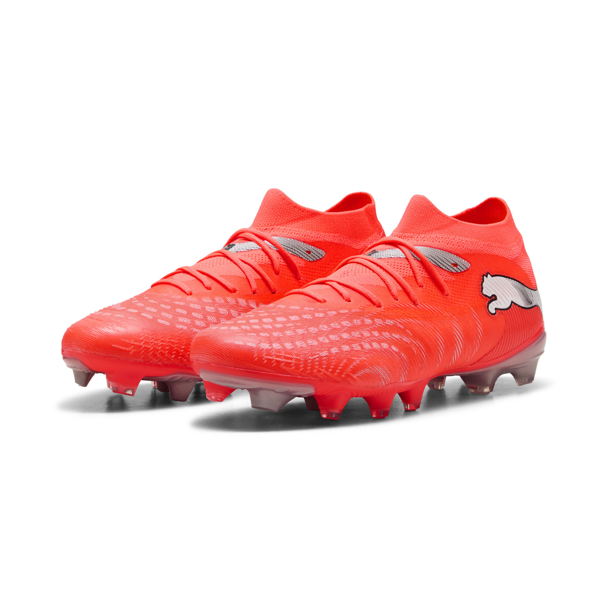 PUMA FUTURE 9 MATCH FUSION FG/AG voetbalschoenen voor Dames, Zwart/Rood/Wit, Maat 39 thumbnail 6