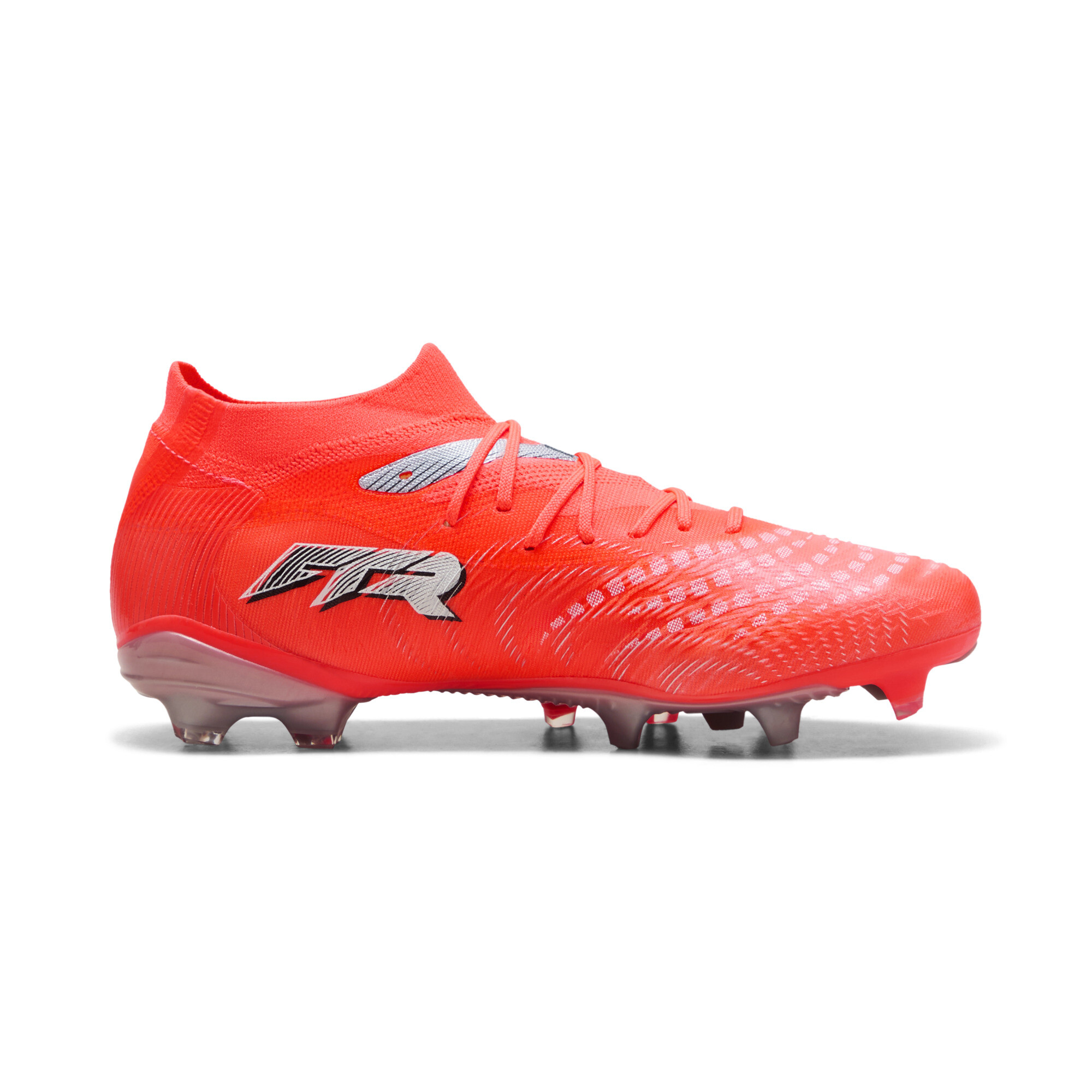 PUMA FUTURE 9 MATCH FUSION FG/AG voetbalschoenen voor Dames, Zwart/Rood/Wit, Maat 39 thumbnail 3