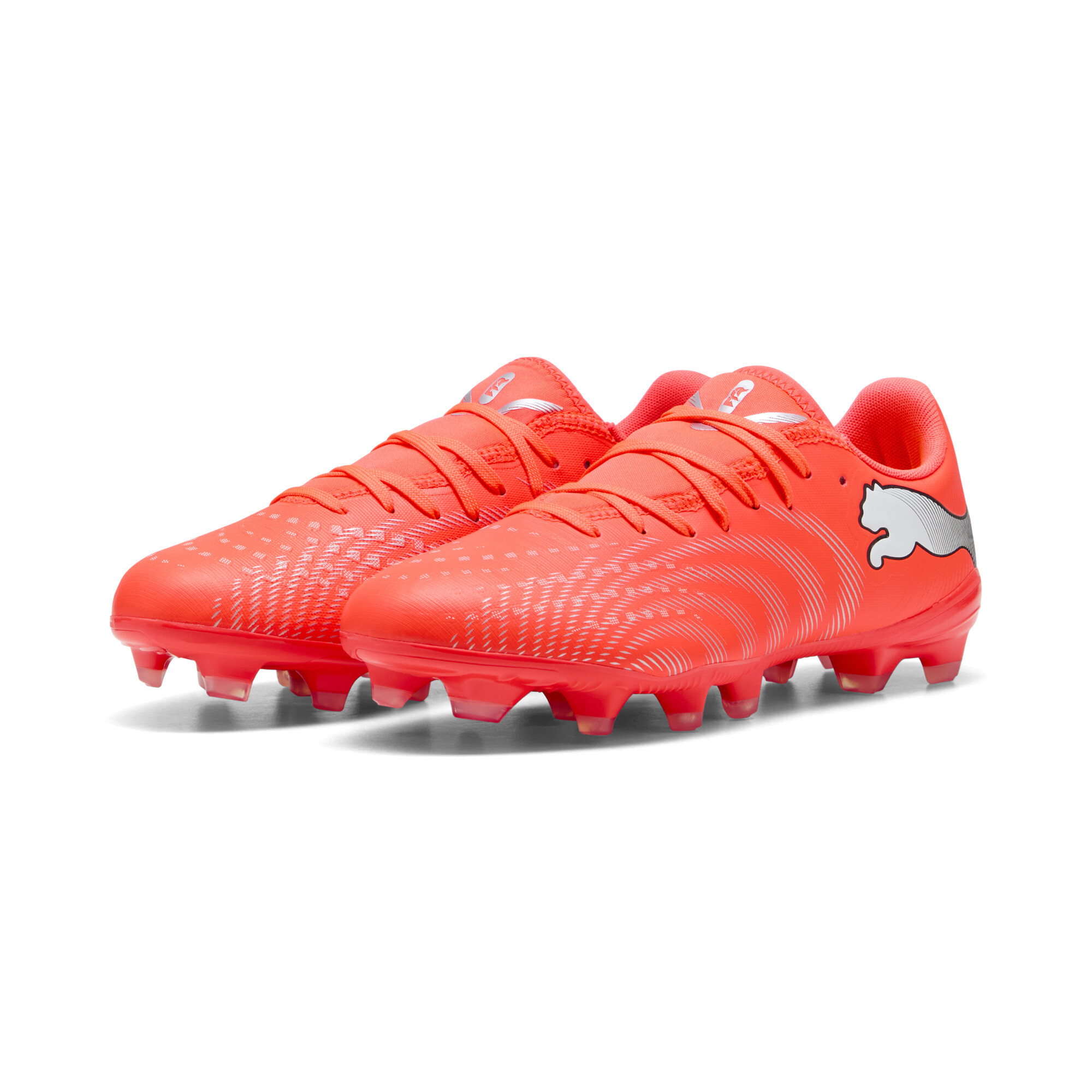 PUMA FUTURE 9 PLAY FG/AG voetbalschoenen voor Dames, Zwart/Rood/Wit, Maat 35,5 thumbnail 6